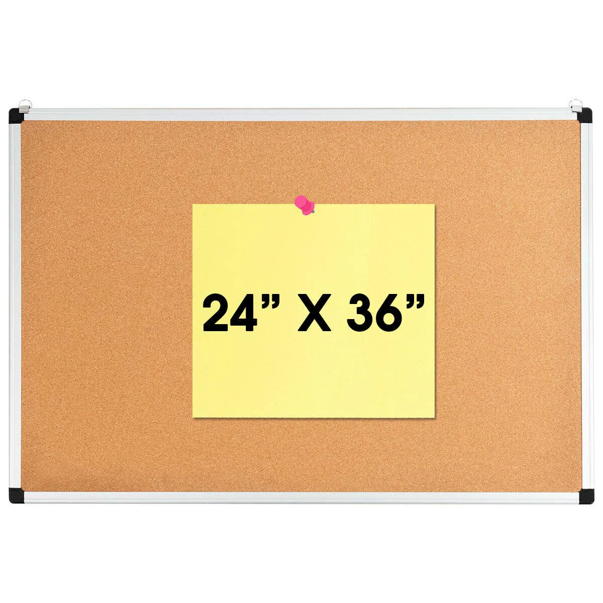Cork Board, Bulletin Board, 18 x 24 3 Pack Aluminum Framed Cork Notice Pin Board Memo Board - Image 11