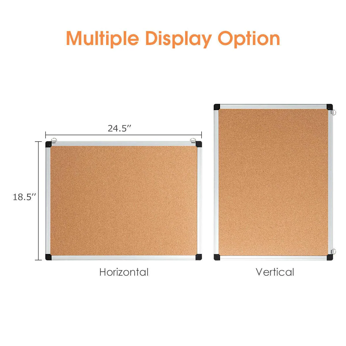 Cork Board, Bulletin Board, 18 x 24 3 Pack Aluminum Framed Cork Notice Pin Board Memo Board - Image 7