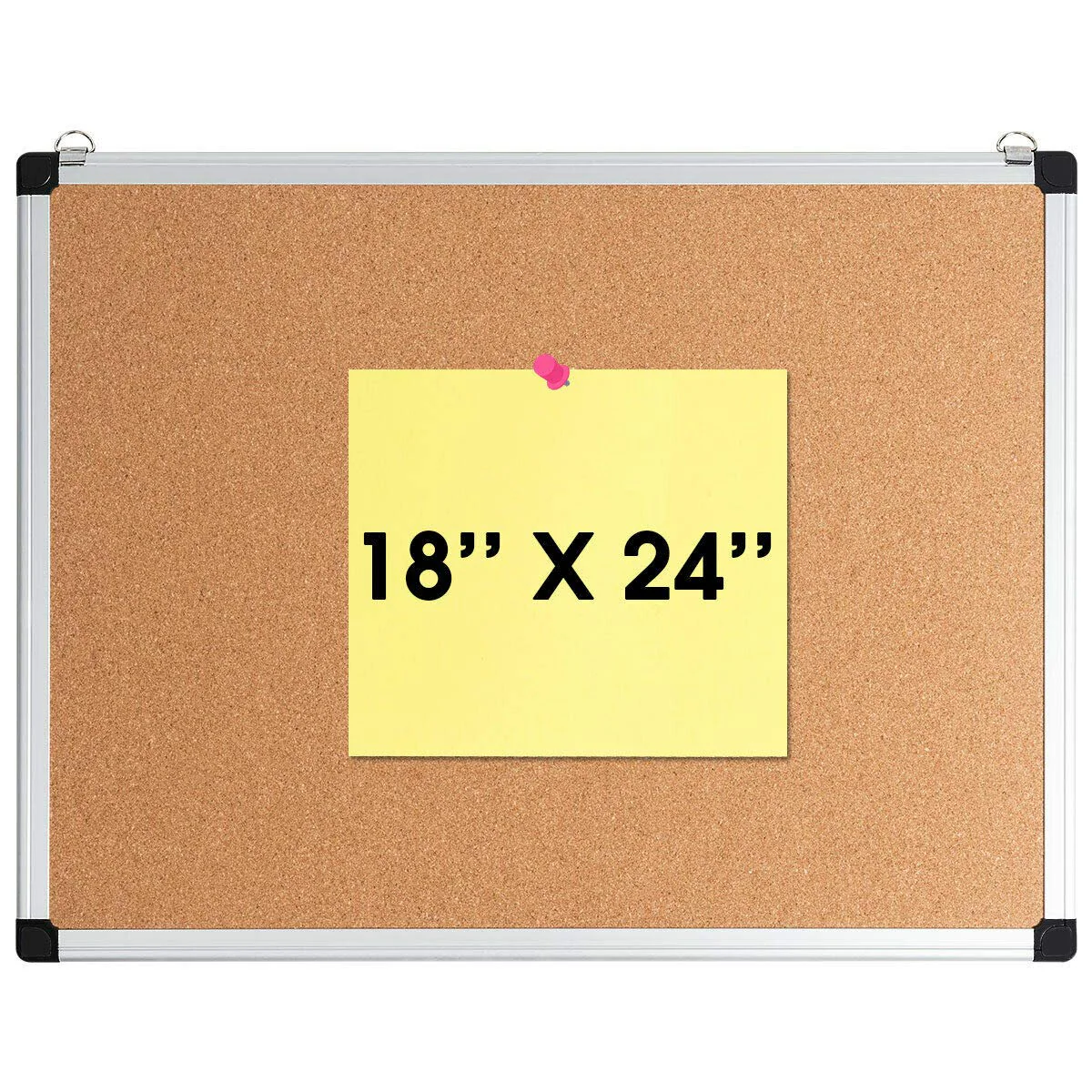 Cork Board, Bulletin Board, 18 x 24 3 Pack Aluminum Framed Cork Notice Pin Board Memo Board - Image 9
