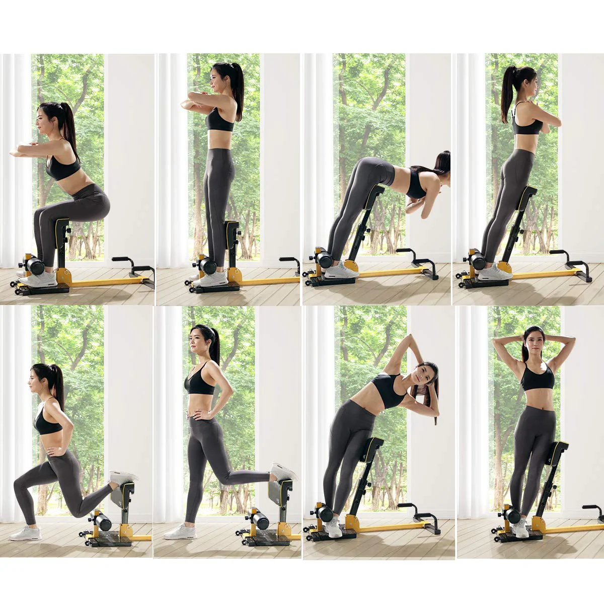 Deep Squat Machine with Anti-Skid Measures, Soft PVC Cover, Handy Wheels - Image 7