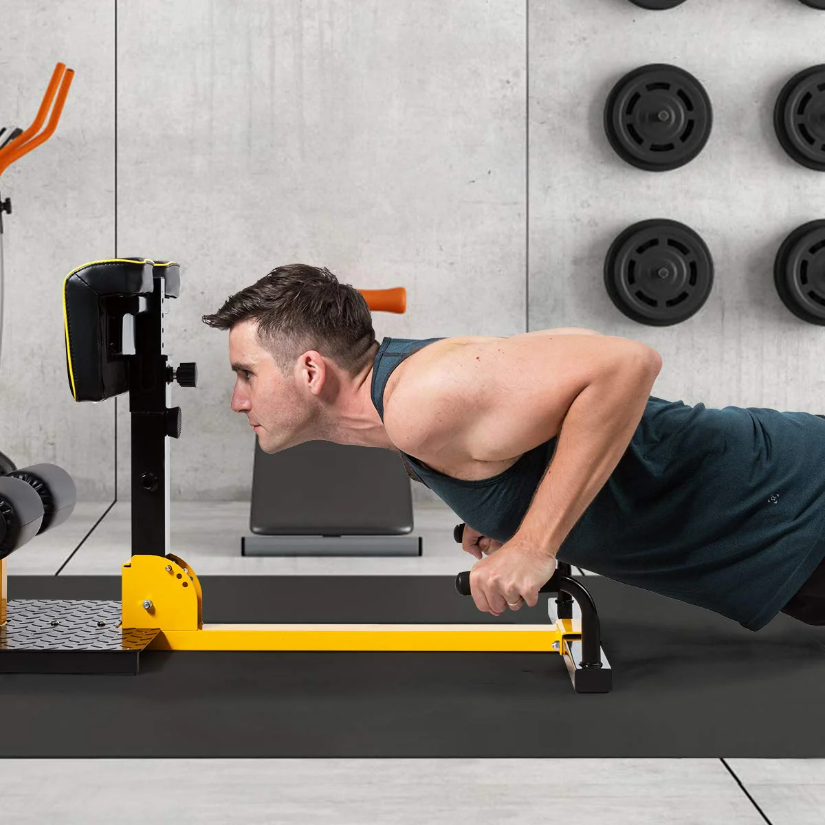 Deep Squat Machine with Anti-Skid Measures, Soft PVC Cover, Handy Wheels - Image 9