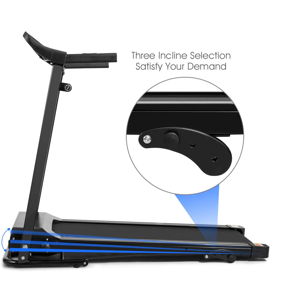Electric Folding Treadmill, Adjustable Incline and Low Noise Design - Image 6