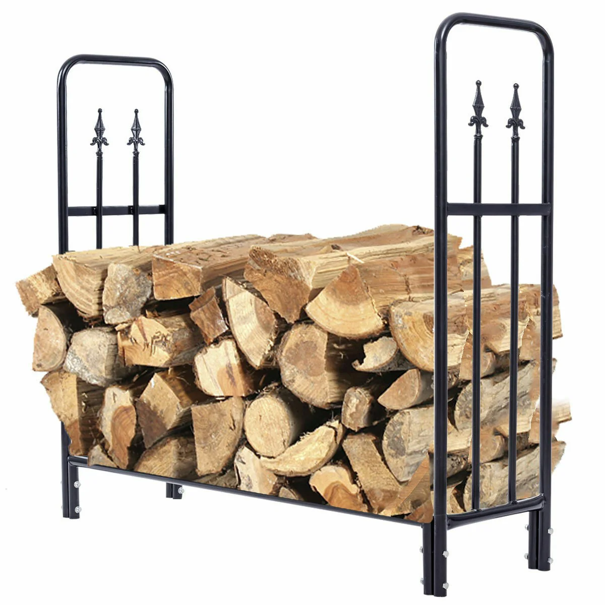 Firewood Log Rack Indoor Outdoor Fireplace Storage Holder - Image 10