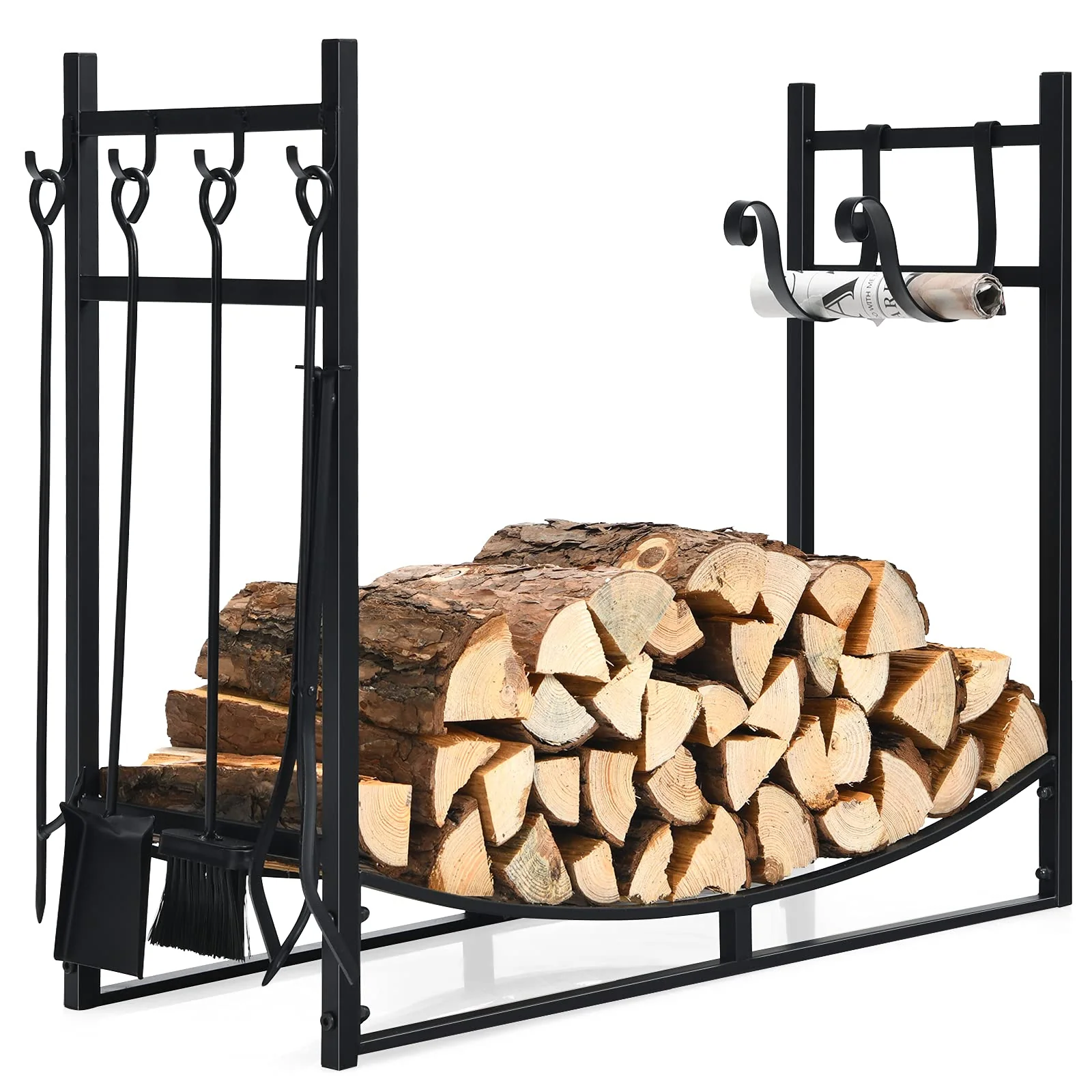 Firewood Rack with Tool Set 36' /30' Fireplace Log Holder - Image 11