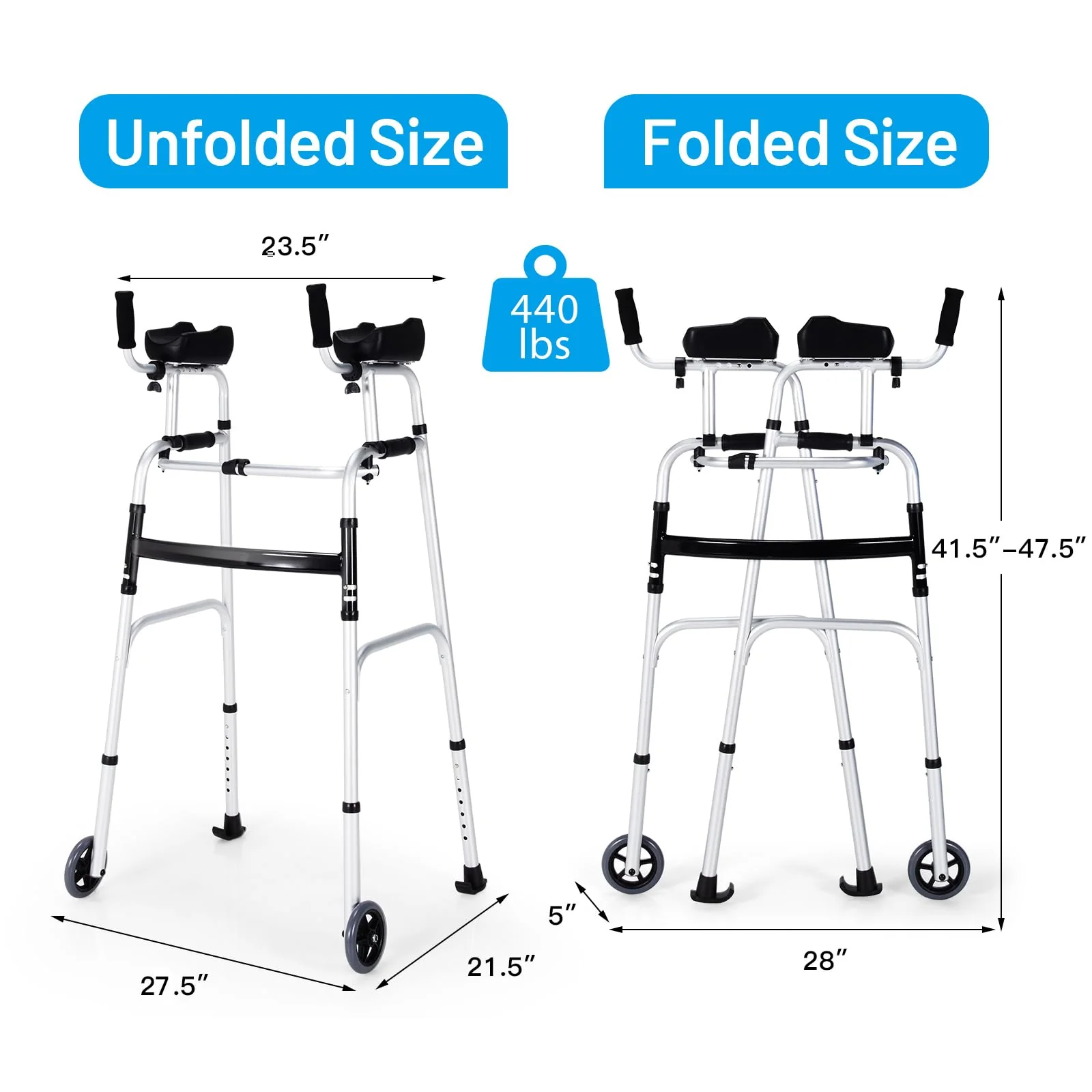 Foldable Standard Walker - Image 8