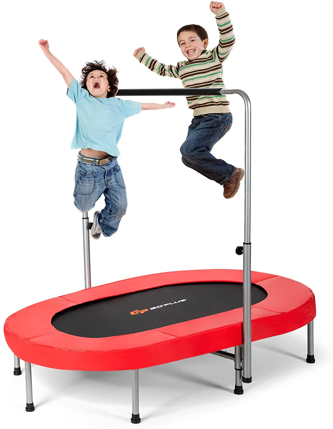 Foldable Trampoline, Double Mini Kids Trampoline Rebounder - Image 7