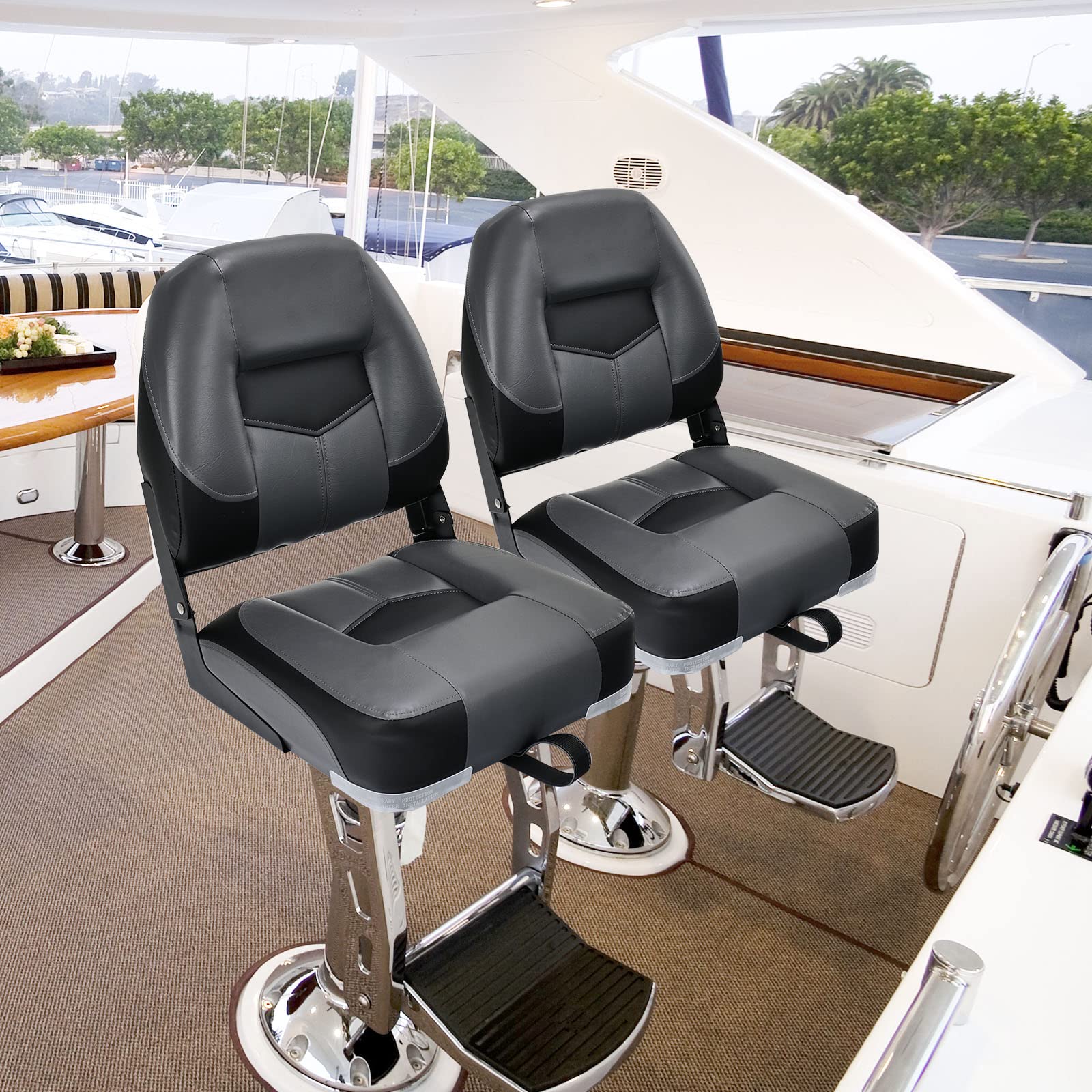 Folding Boat Seats, Low-Back Boat Seat, 2 Packs - Image 11