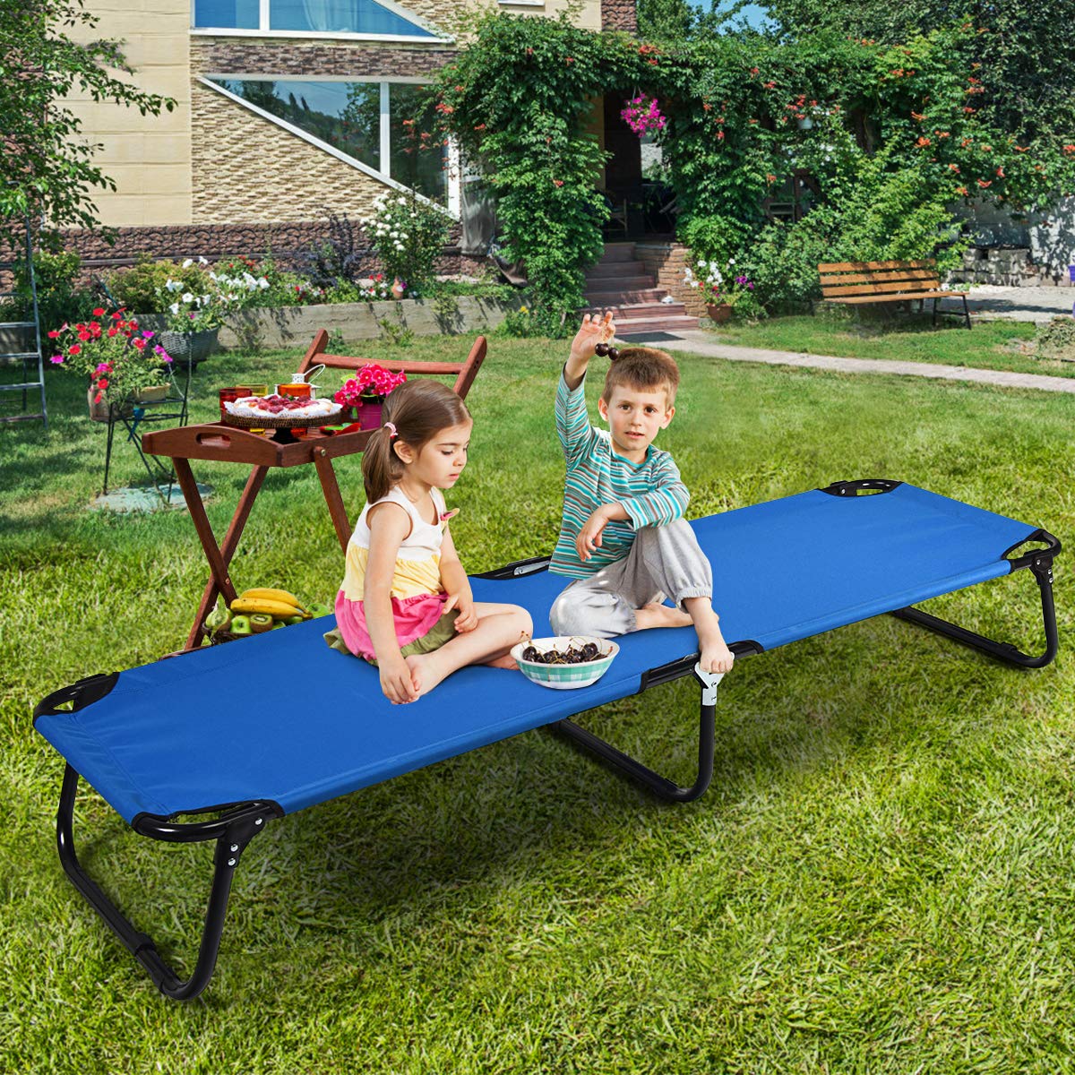 Folding Camping Cot, Heavy Duty Collapsible Foldable Bed - Image 3