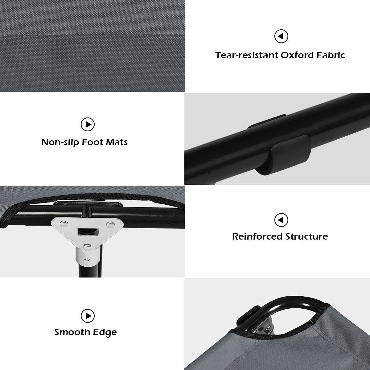 Folding Camping Cot, Heavy Duty Collapsible Foldable Bed - Image 6