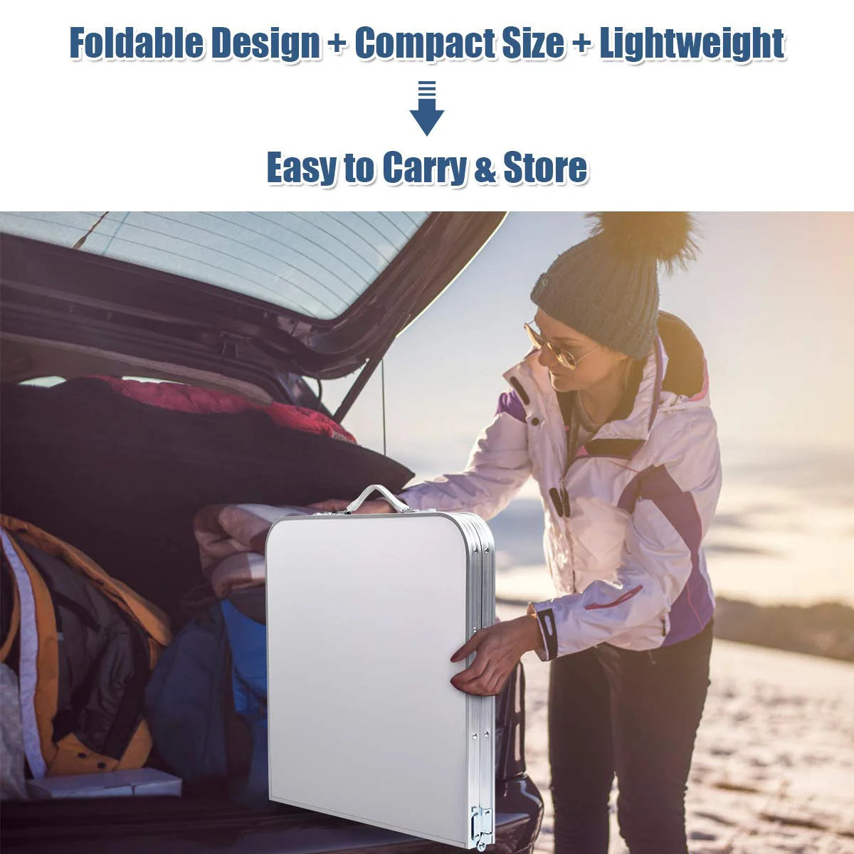 Folding Camping Table with Storage - Image 5