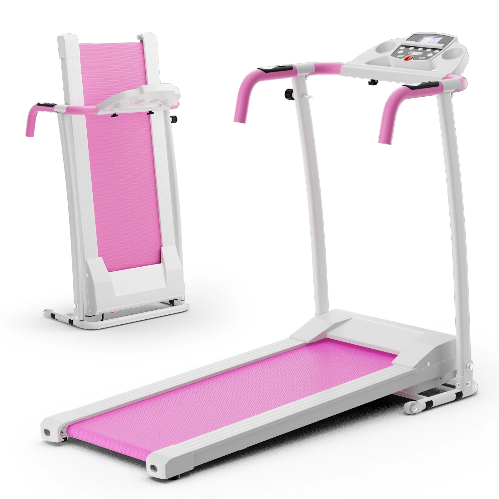 Folding Treadmill, Electric Running Machine with LED Display and Mobile Phone Holder - Image 10