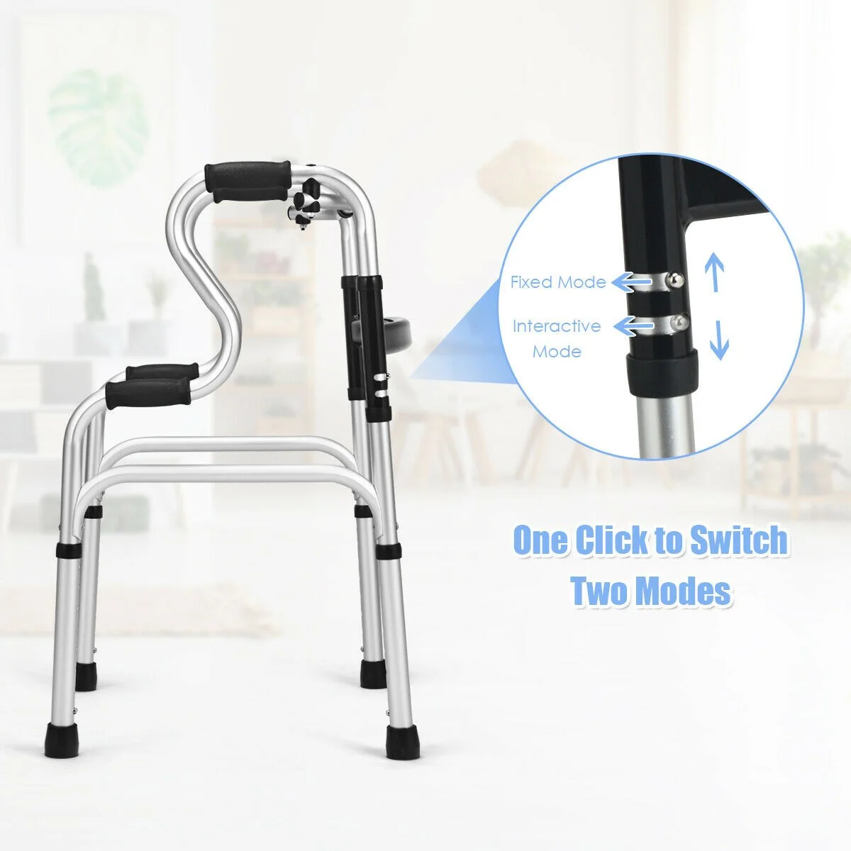 Folding Walker, 400LBS FDA Certification Toilet Armrest - Image 8