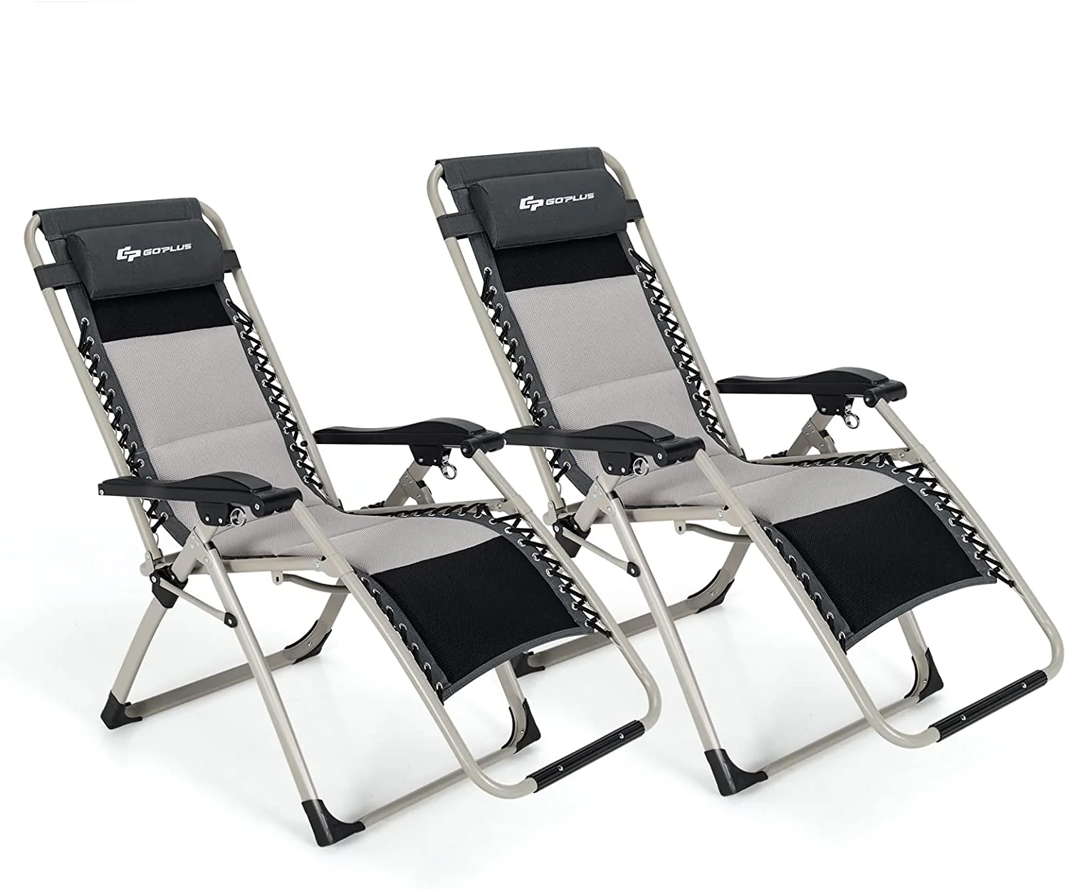 Folding Zero Gravity Chair, Removable Head Pillow, 660 lbs Weight Capacity - Image 10