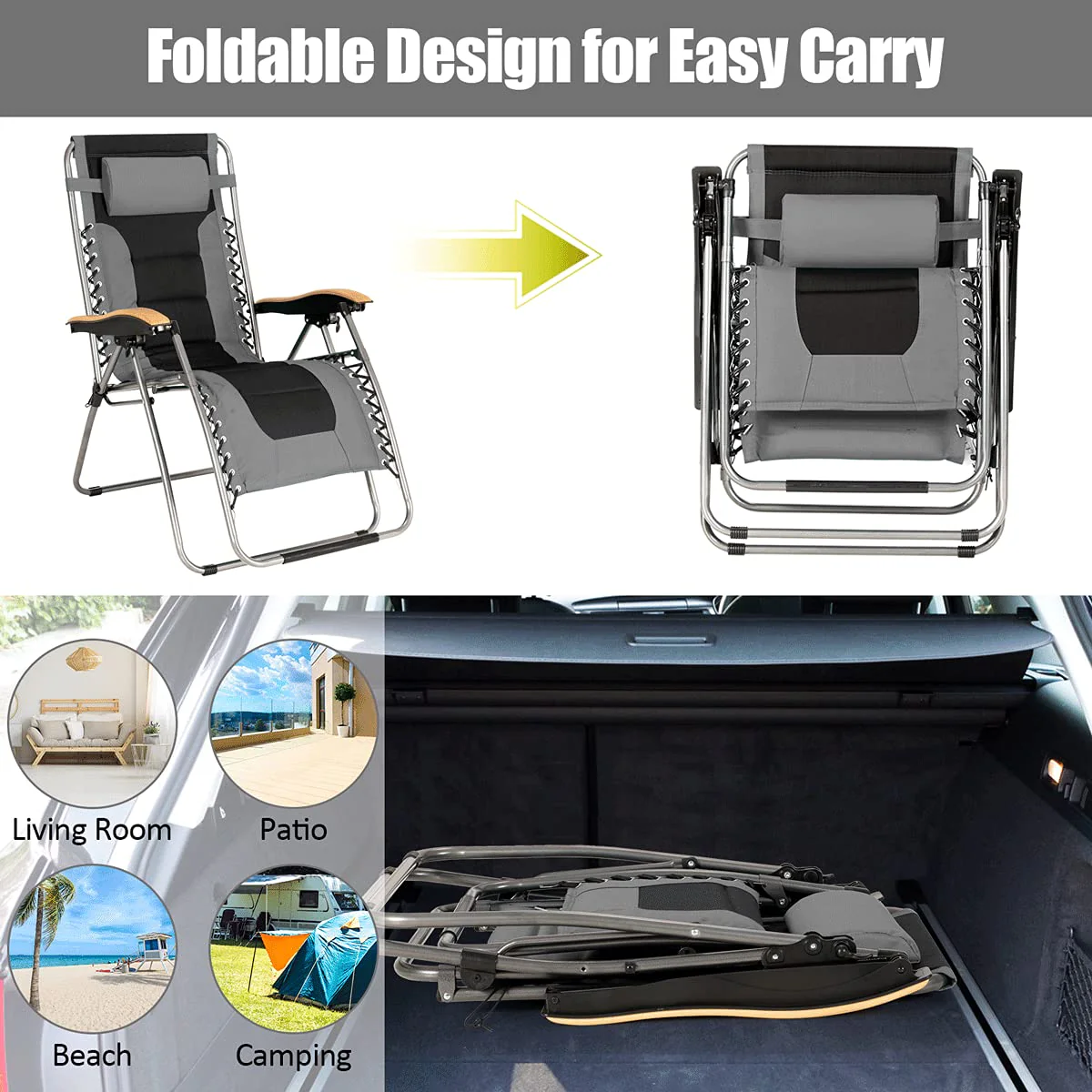 Folding Zero Gravity Lounge Chair - Image 5
