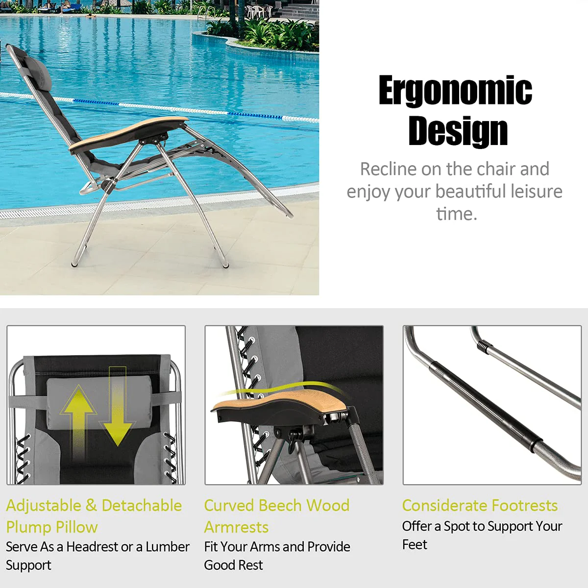 Folding Zero Gravity Lounge Chair - Image 6
