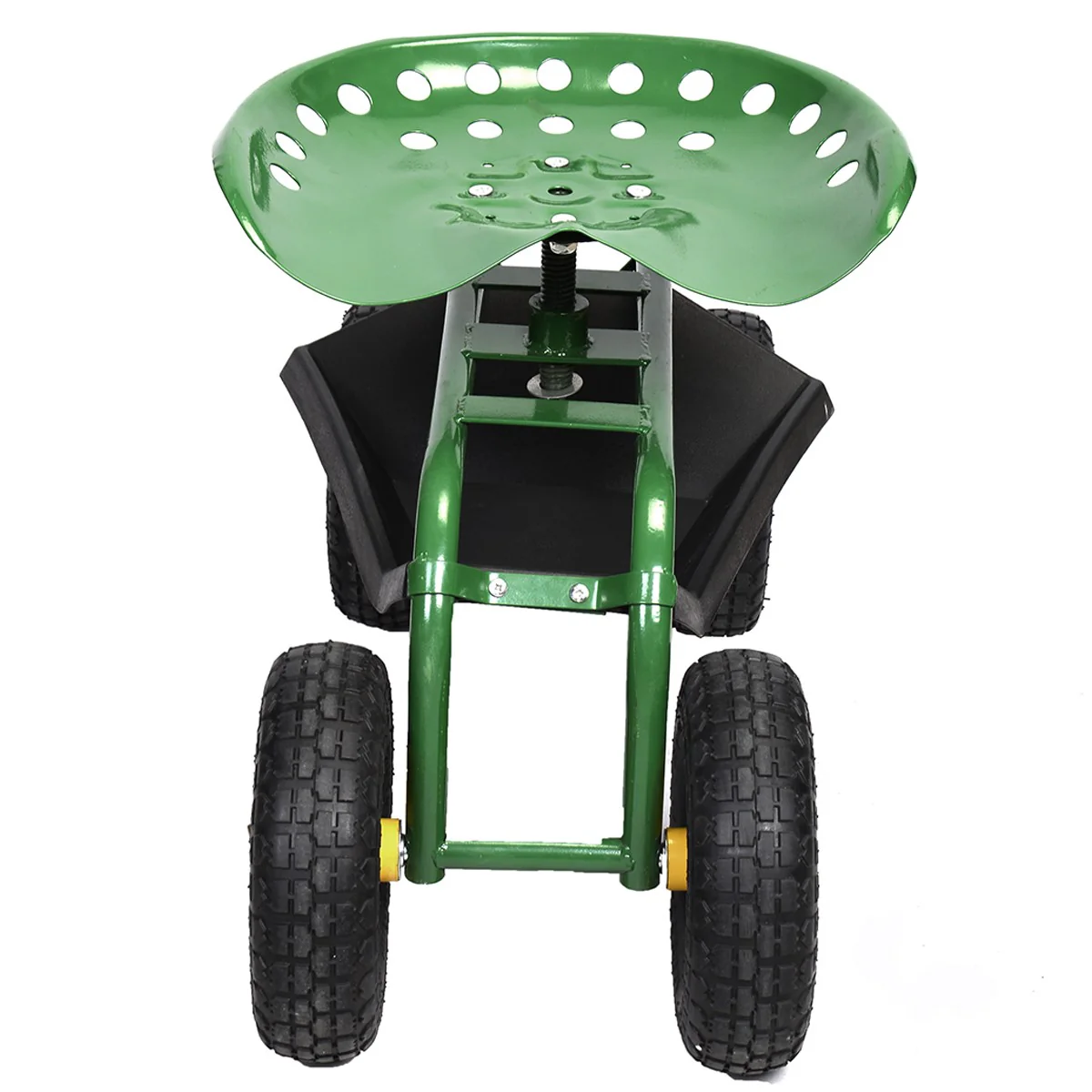Garden Cart Rolling Work Seat Outdoor Lawn Yard Patio Wagon Scooter for Planting - Image 5