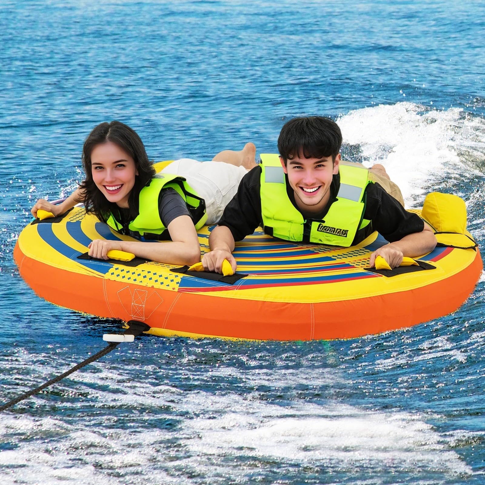 Goplus 1-2 Riders Towable Tube for Boating for Youth Adult - Image 9
