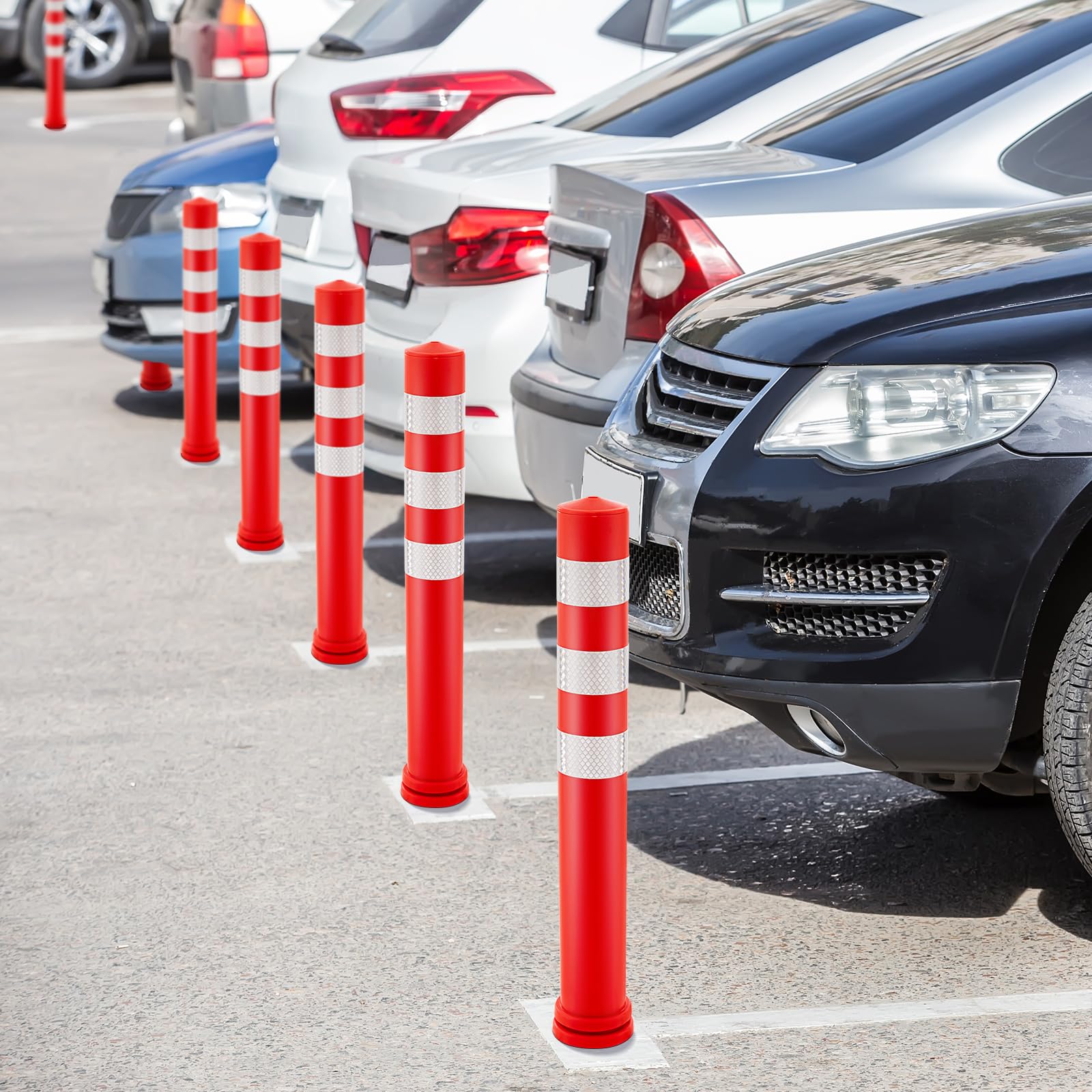Goplus 10 Pack Traffic Delineator Posts - Image 3