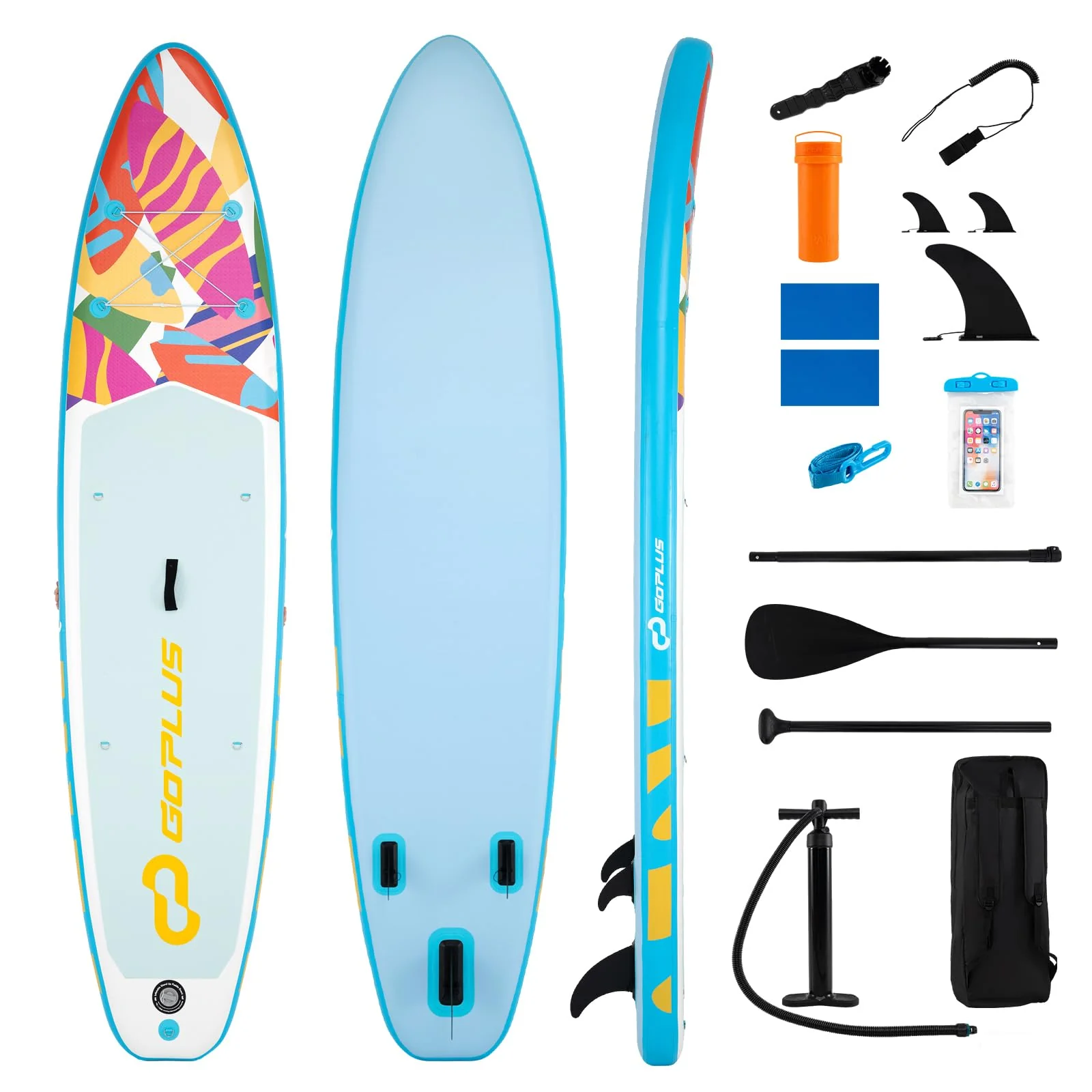 Goplus 11FT Inflatable Stand Up Paddle Board with Accessory Pack