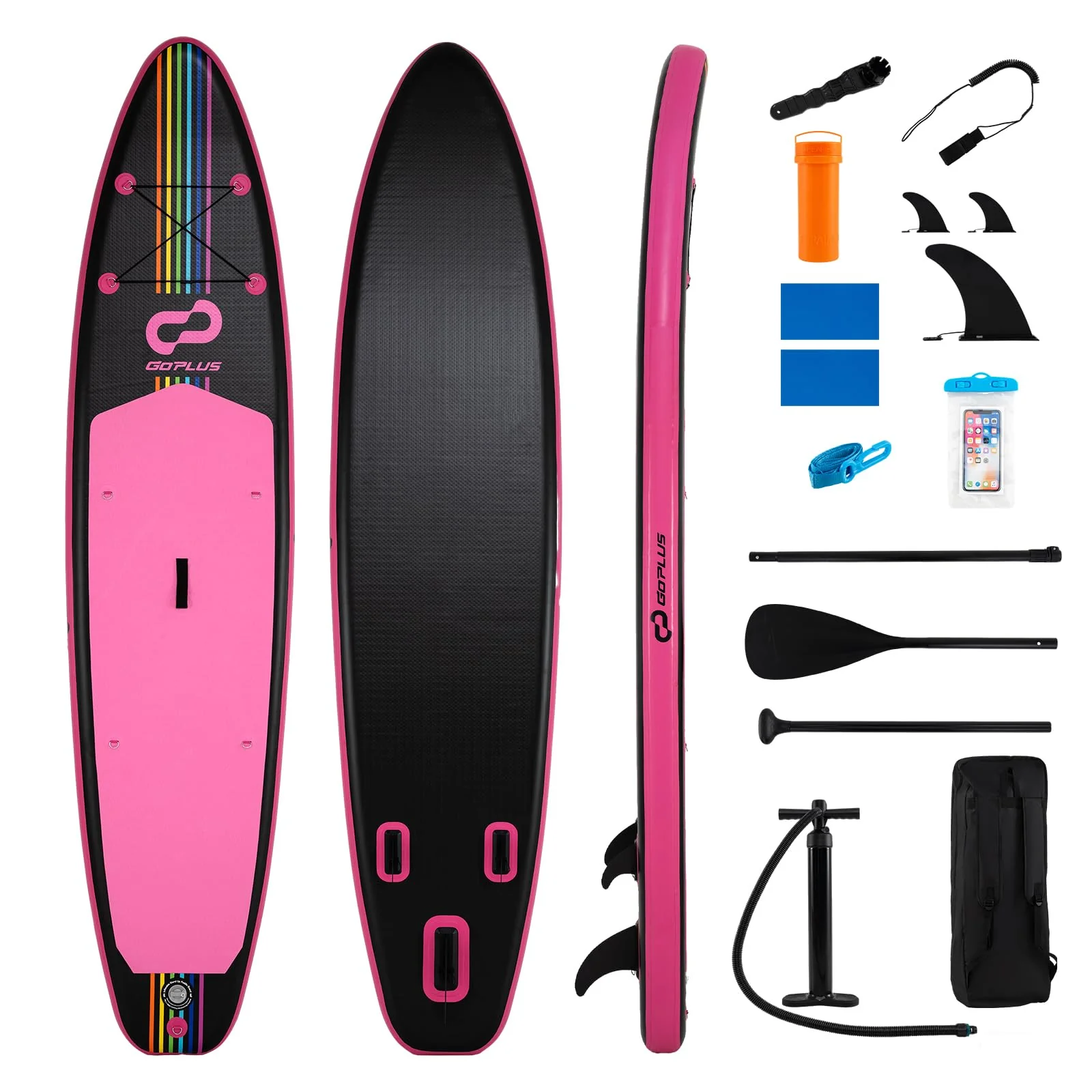 Goplus 11FT Inflatable Stand Up Paddle Board with Accessory Pack - Image 12