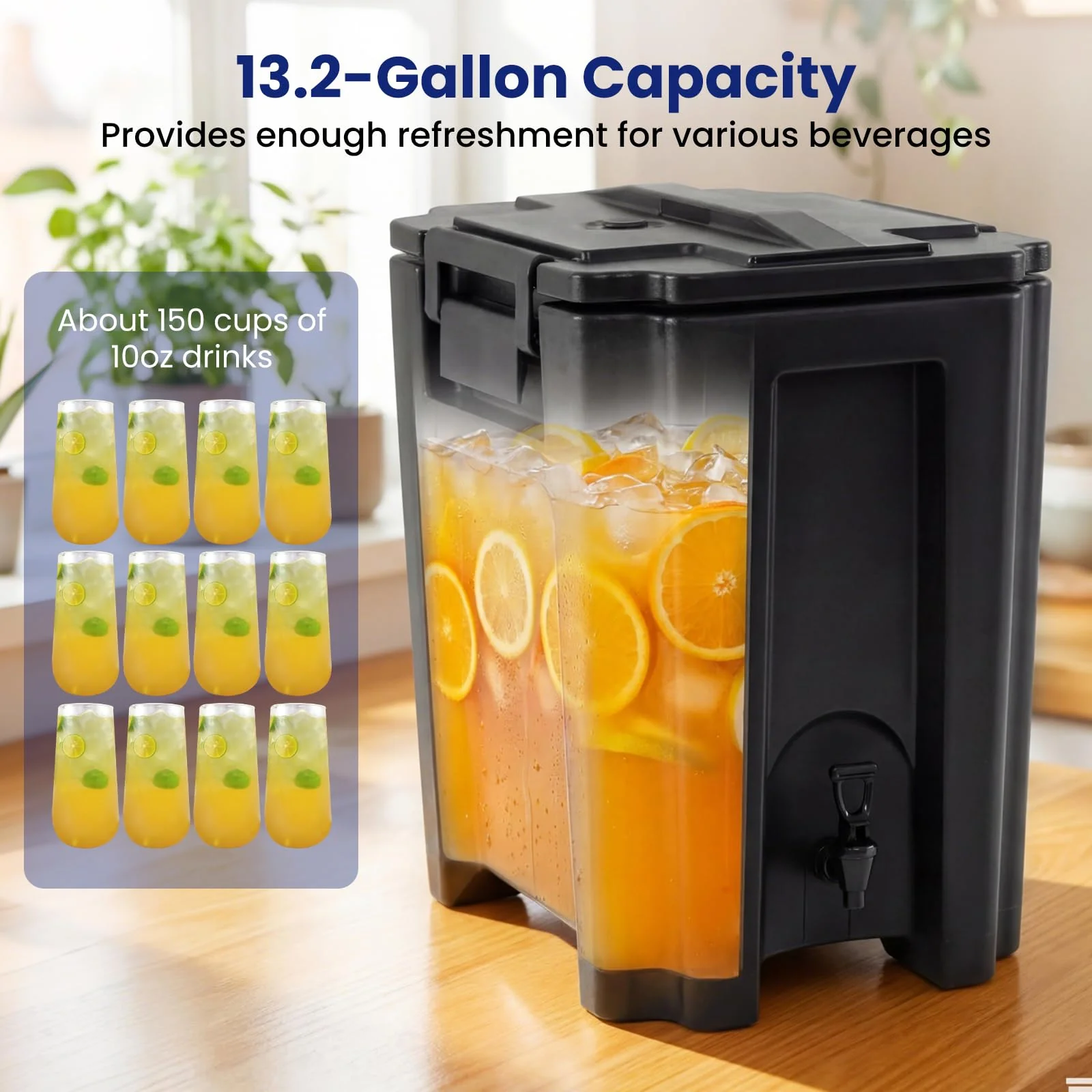 Goplus 13.2 Gal Insulated Beverage Dispenser - Image 3
