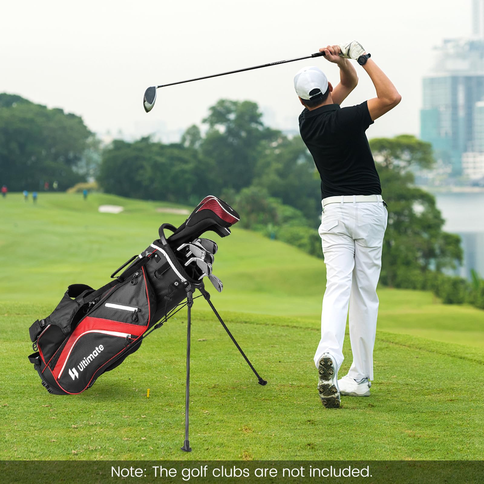Goplus 14 Way Top Dividers Golf Stand Bag - Image 2