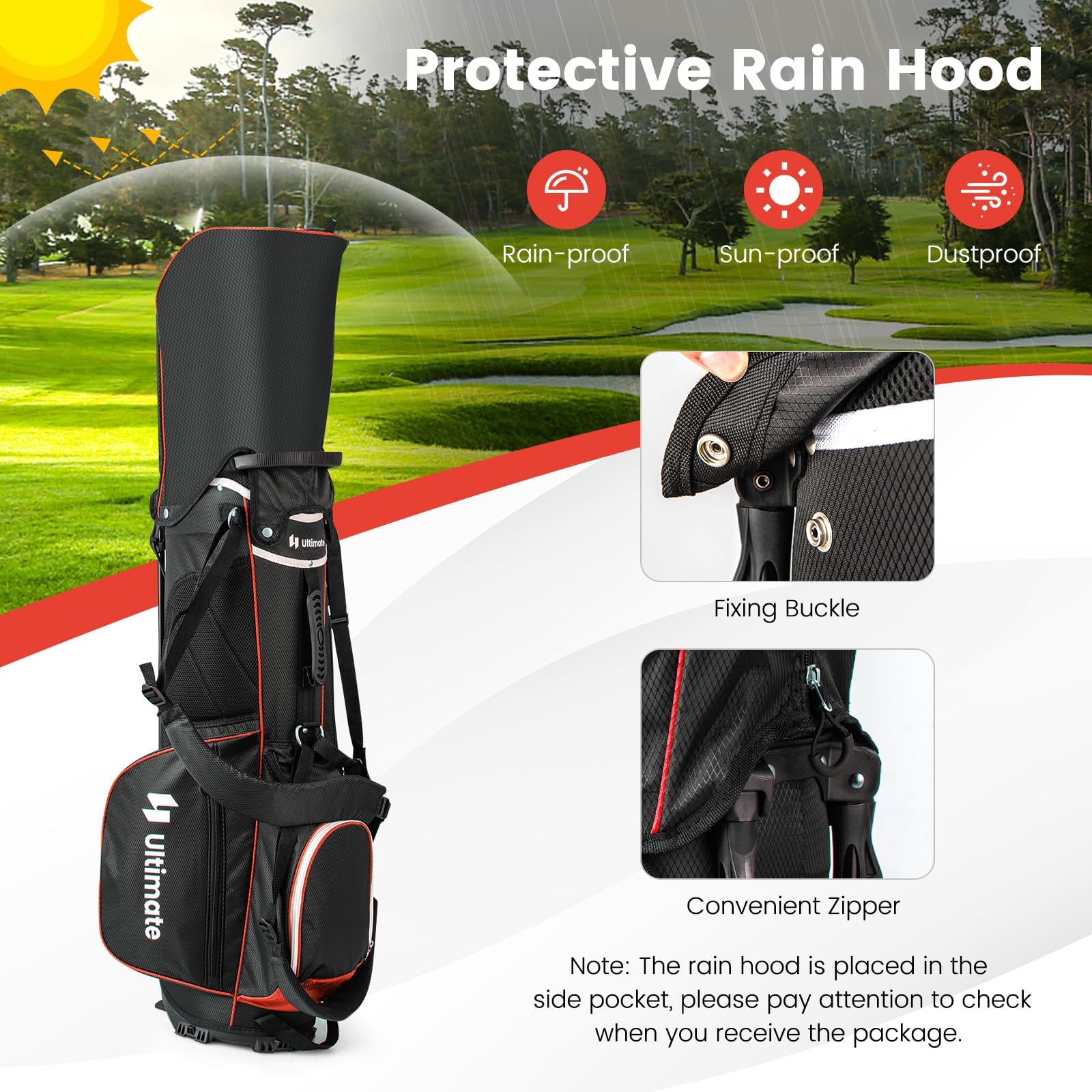Goplus 14 Way Top Dividers Golf Stand Bag - Image 5