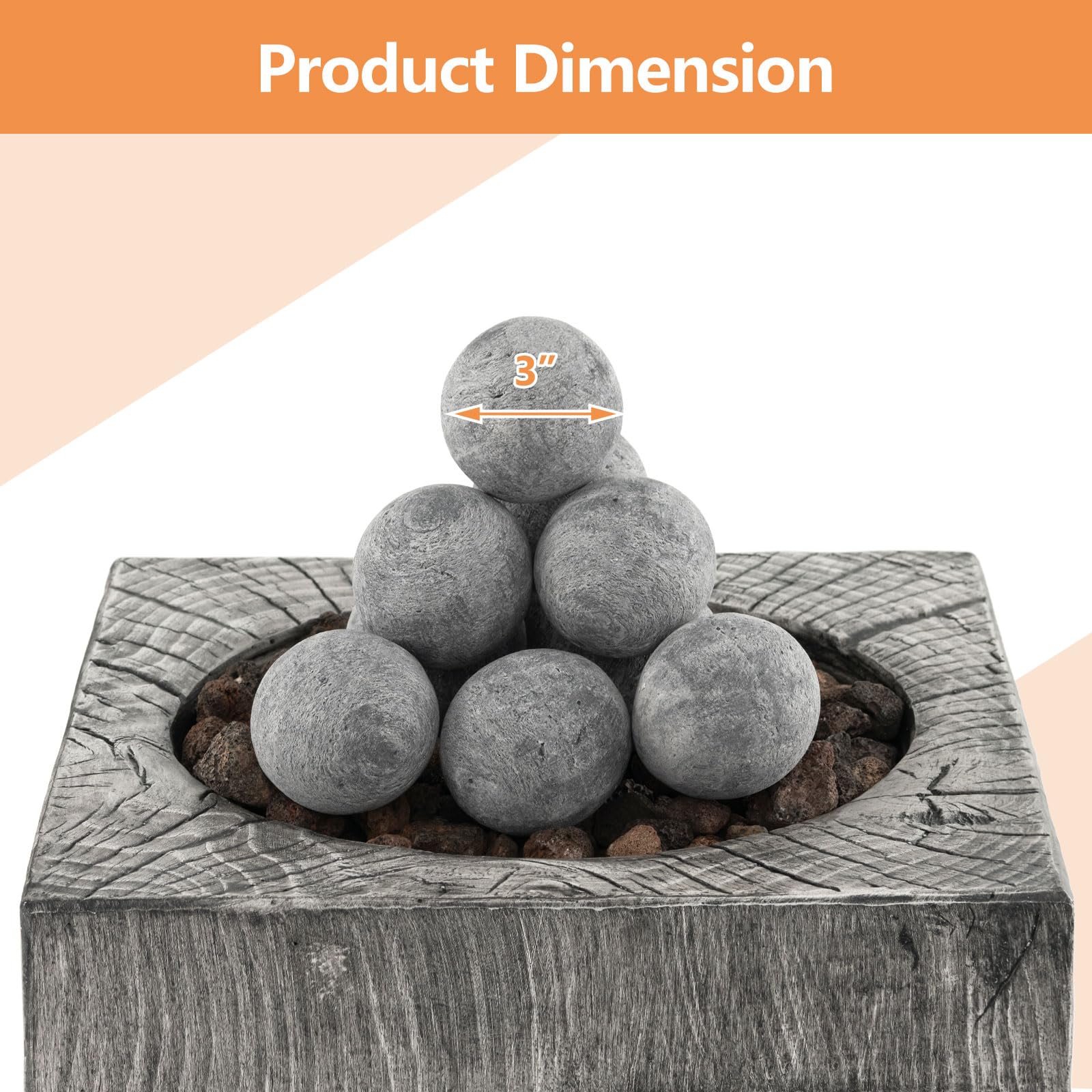 Goplus 15 PCS Ceramic Fiber Fire Balls - Image 9