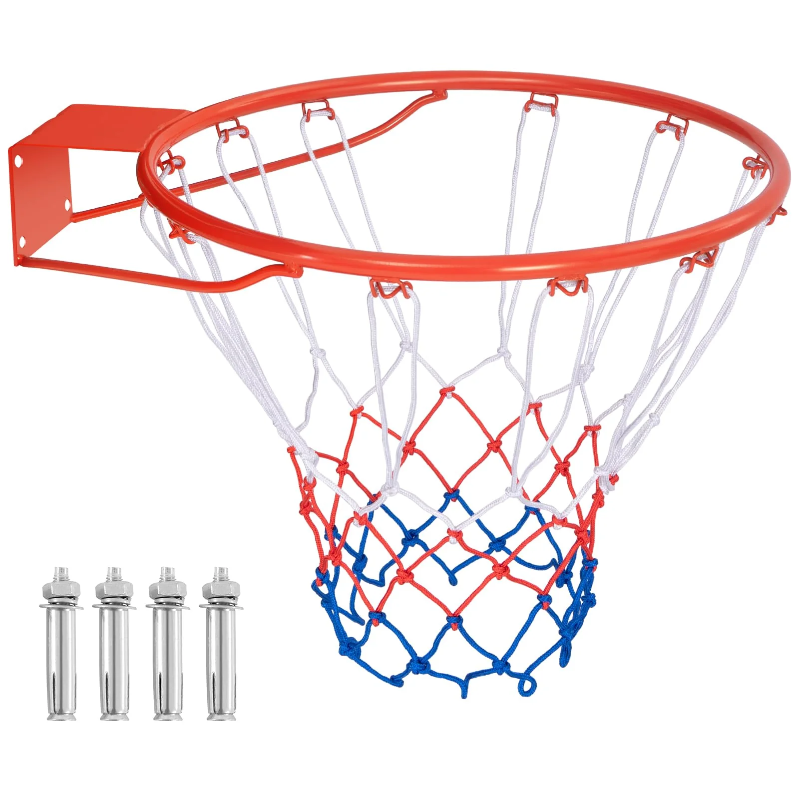 Goplus 18ââ/15ââ Replacement Basketball Rim, Wall Door Mounted Basketball Hoop with All Weather Net - Image 11