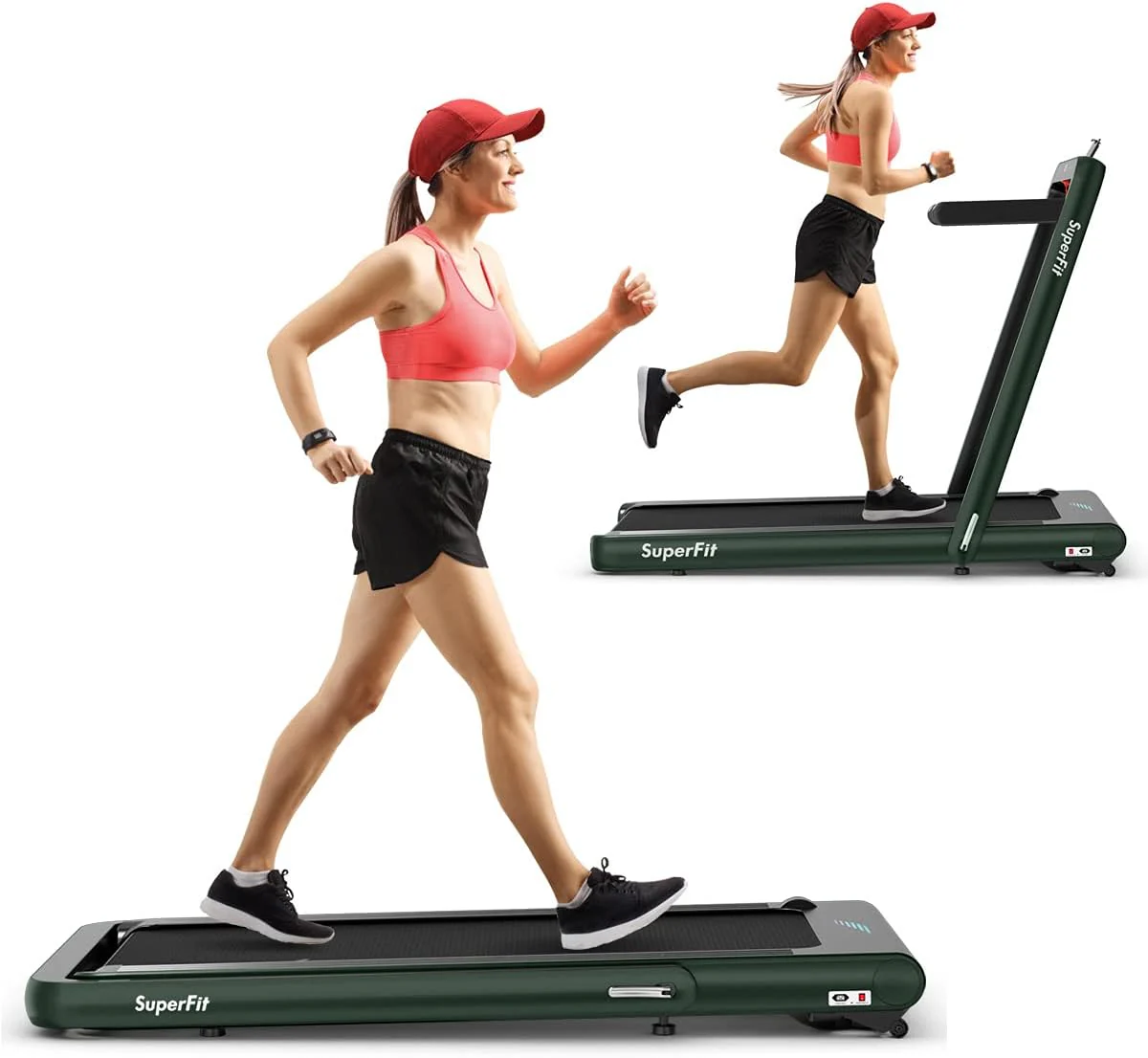 Goplus 2 in 1 Folding Treadmill, 4.75HP Superfit Under Desk Electric Treadmill with APP Control - Image 13