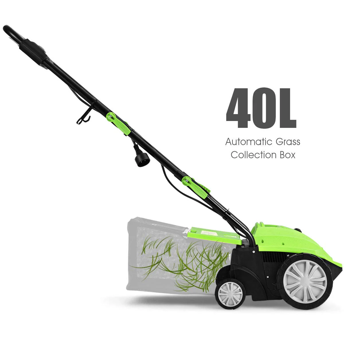 Goplus 2-in-1 Lawn Dethatcher 12Amp, 3 Level Depth Adjustable Weeder - Image 5