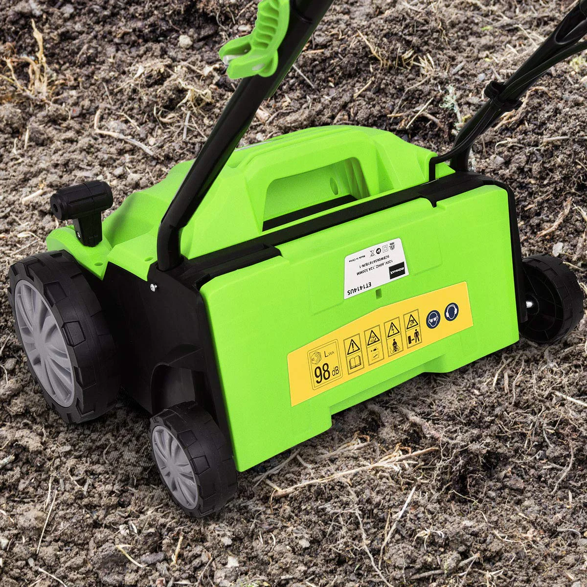 Goplus 2-in-1 Lawn Dethatcher 12Amp, 3 Level Depth Adjustable Weeder - Image 8