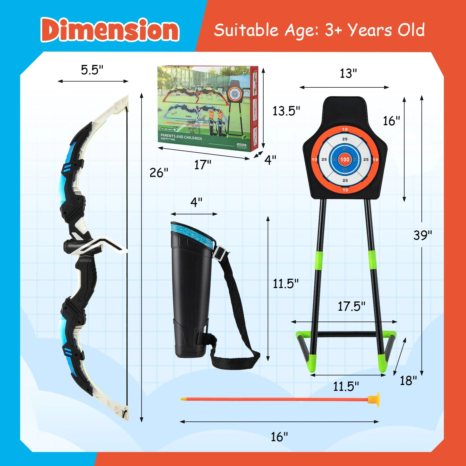 Goplus 2 Pack Bow and Arrow Set for Kids - Image 7