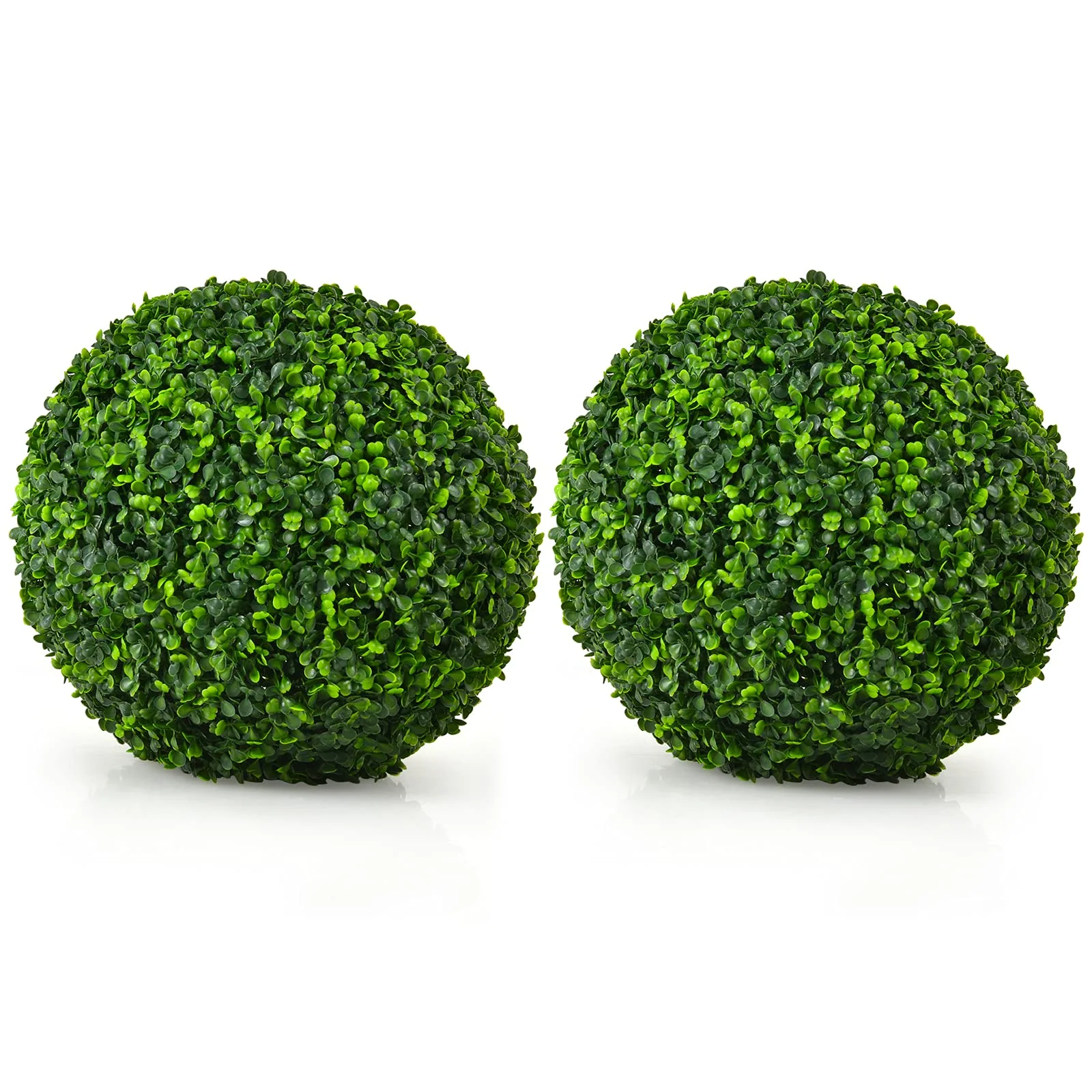Goplus 2 PCS 15.7 Inch Artificial Boxwood Topiary Balls
