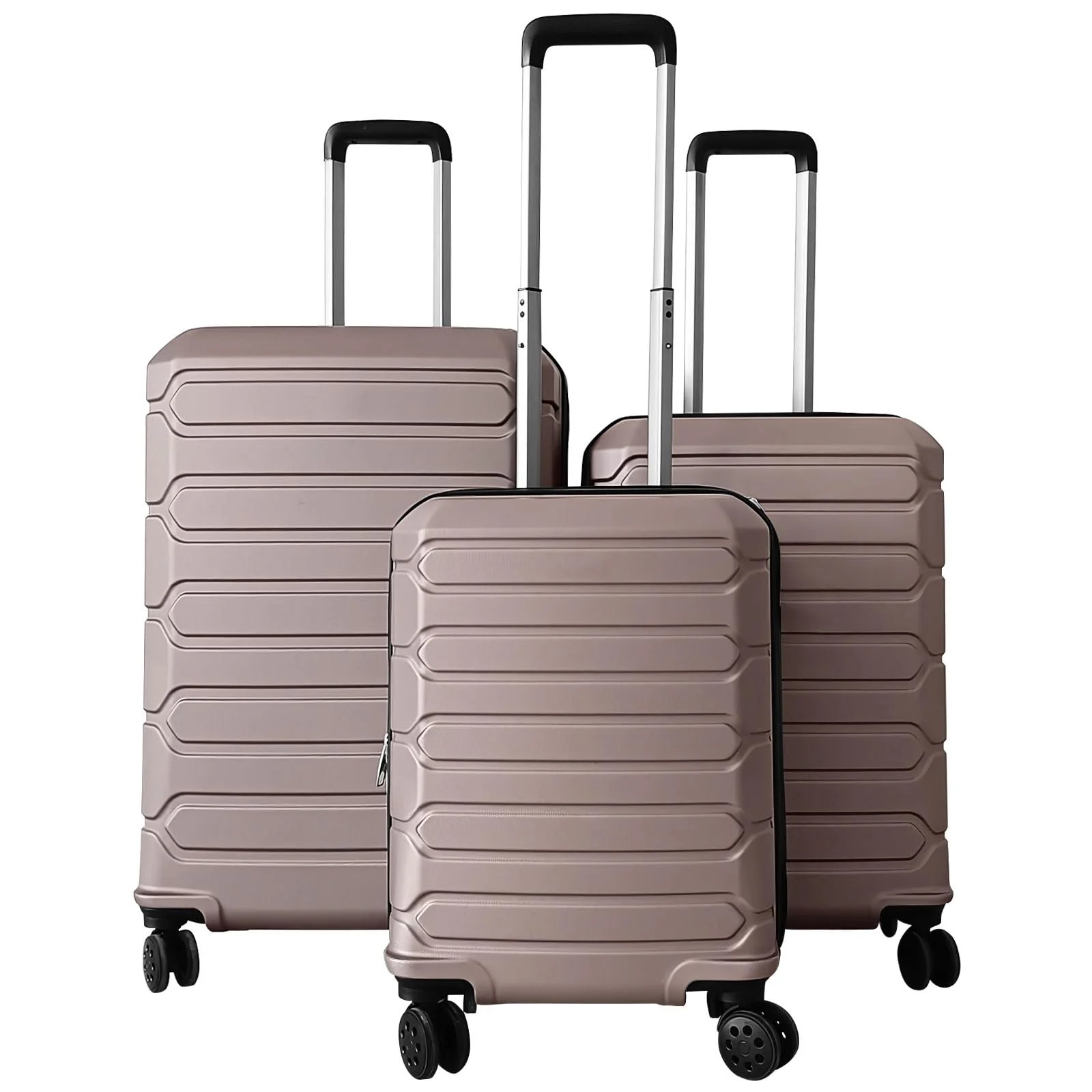 Goplus 20/24/28 Inch Lightweight Hardshell Suitcases with 360° Spinner Wheels(3 Piece Cross Stripe) - Image 11