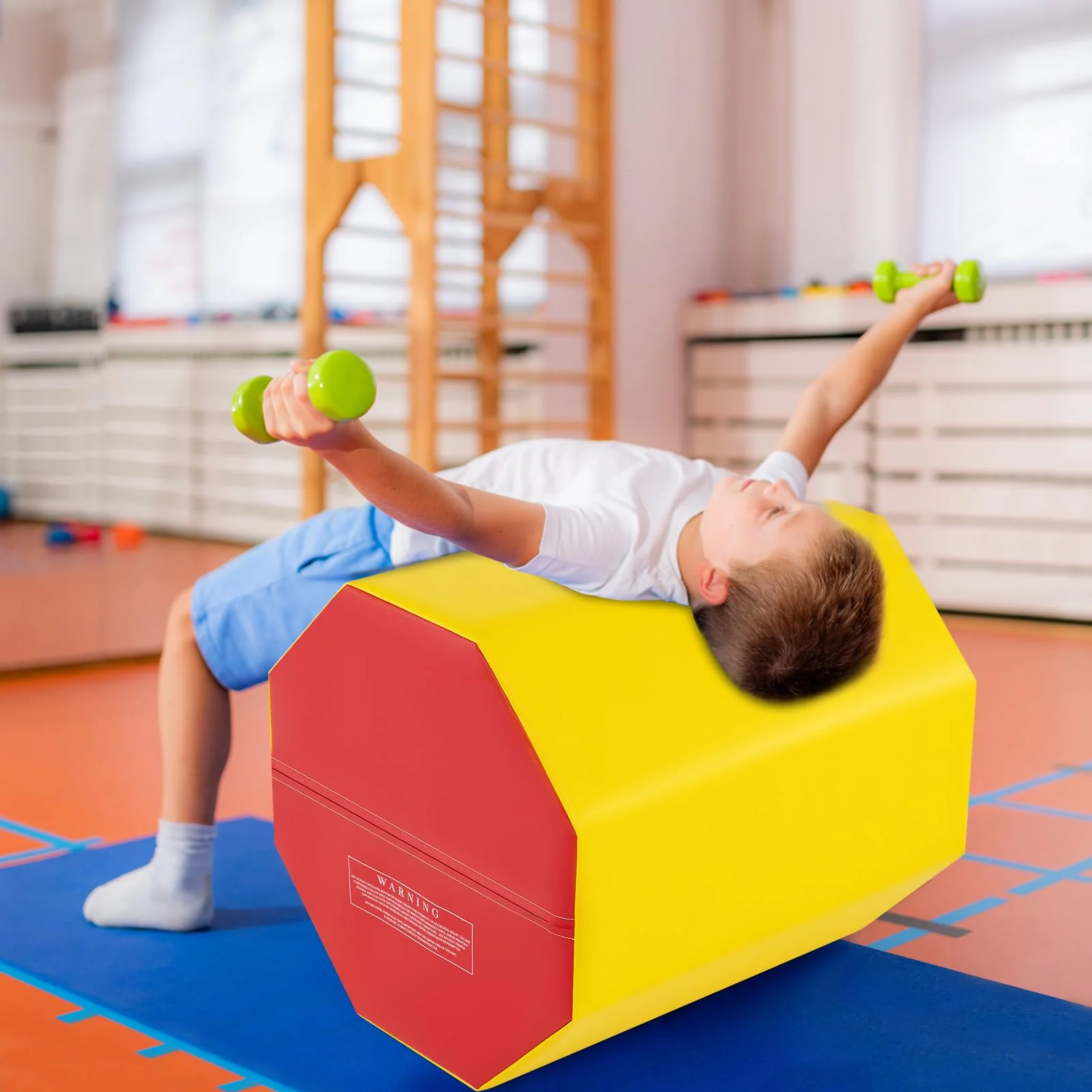 Goplus 24.5β x 26β Octagon Gymnastics Mat for Cheerleading & Martial Arts - Image 8