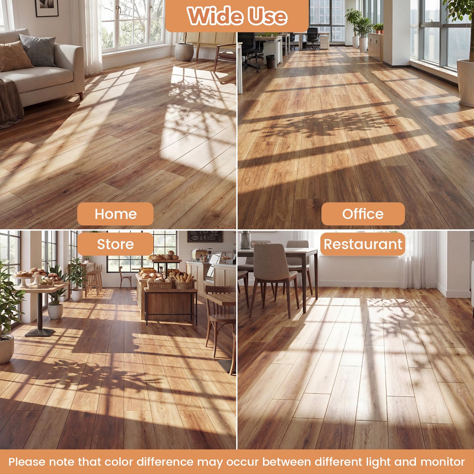 Goplus 24-Pack 36 Sq.Ft Wood Grain Floor Tiles Waterproof Vinyl Plank Flooring - Image 12