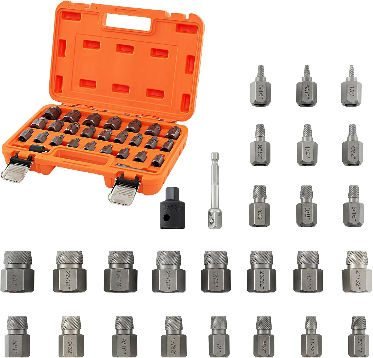 Goplus 27 Pieces Screw Extractor Set - Image 10