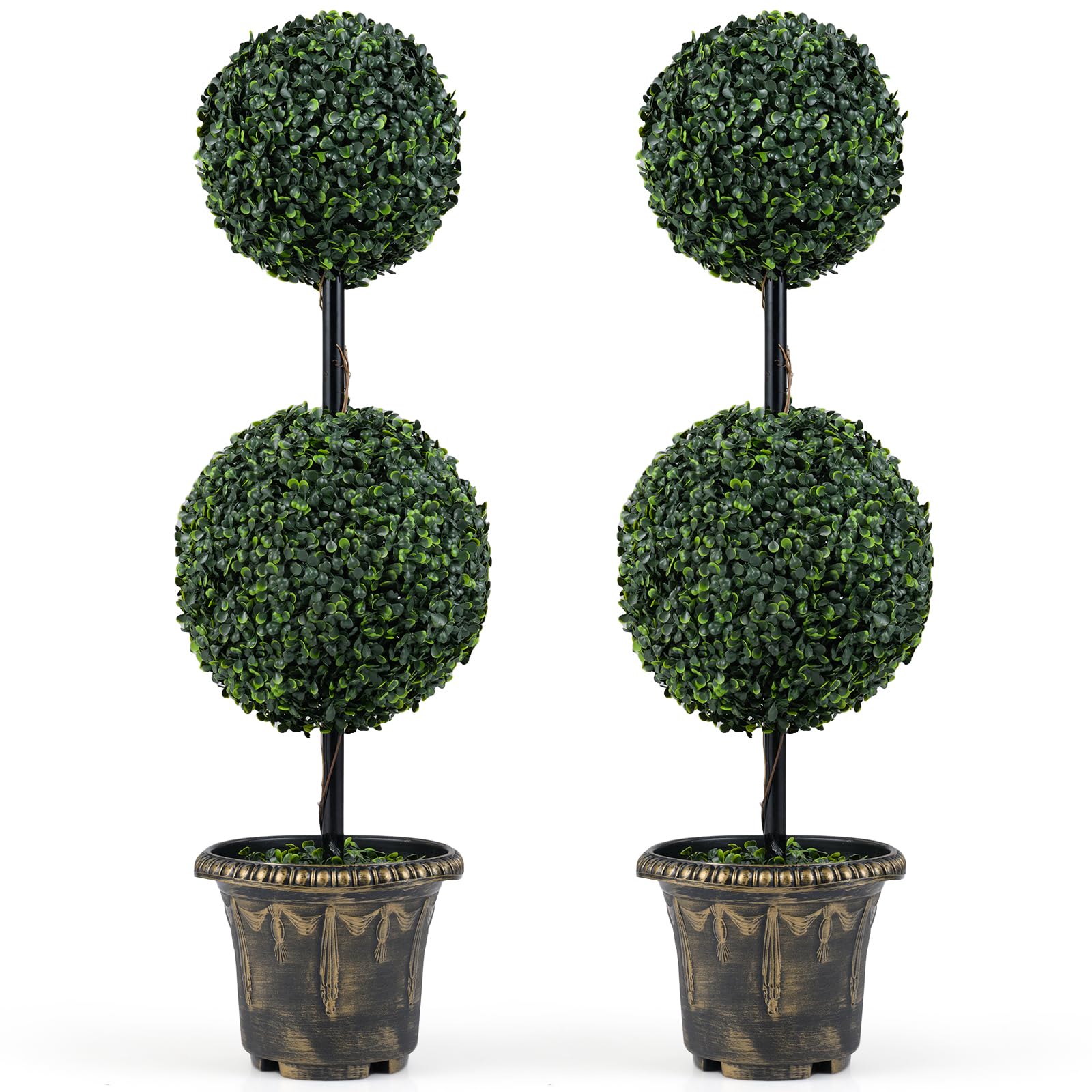 Goplus 3 FT Artificial Boxwood Topiary Tree(1/2) - Image 10