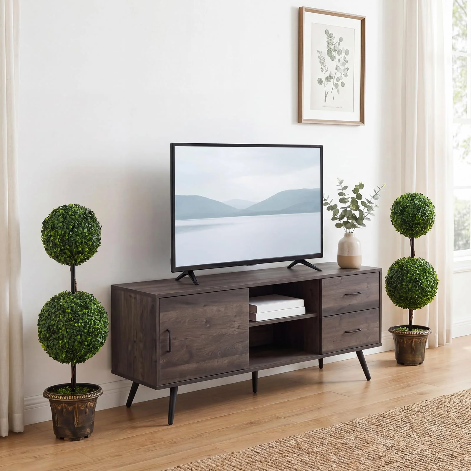 Goplus 3 FT Artificial Boxwood Topiary Tree(1/2) - Image 9