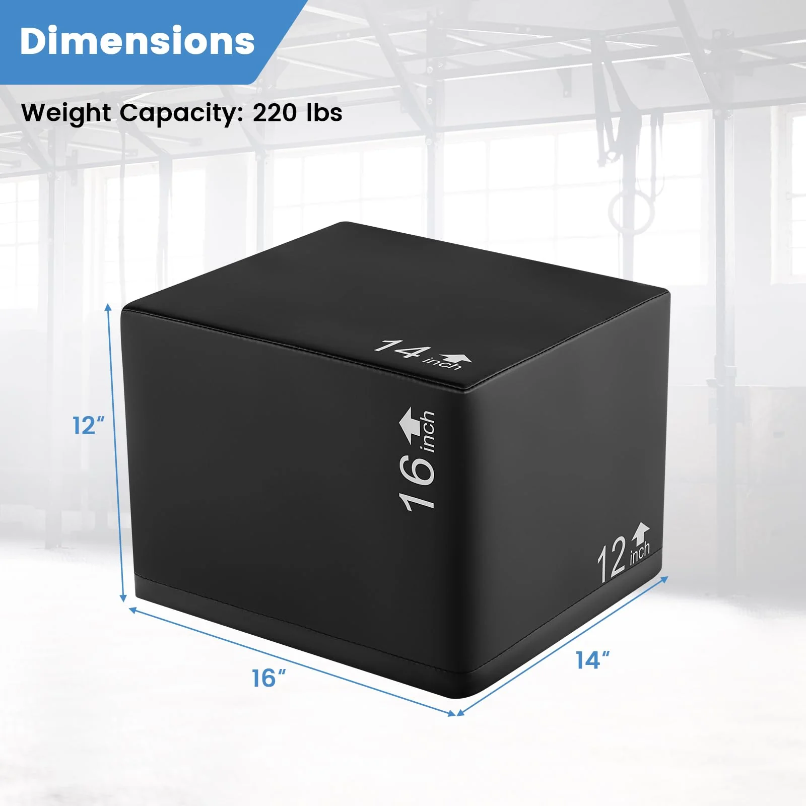 Goplus 3 in 1 High Density Foam Plyometric Jump Box - Image 7