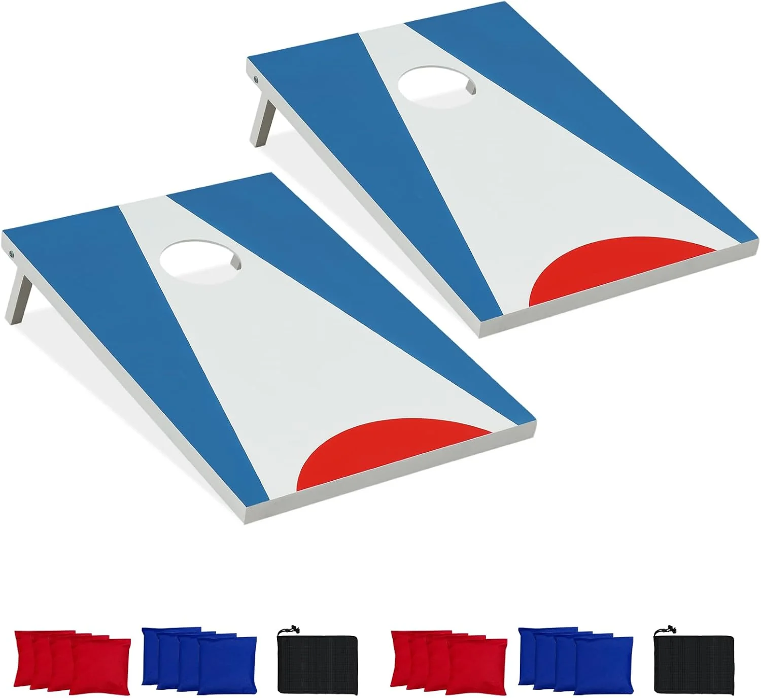 Goplus 3 x 2FT Cornhole Board Set with 8 Bean Bags - Image 10