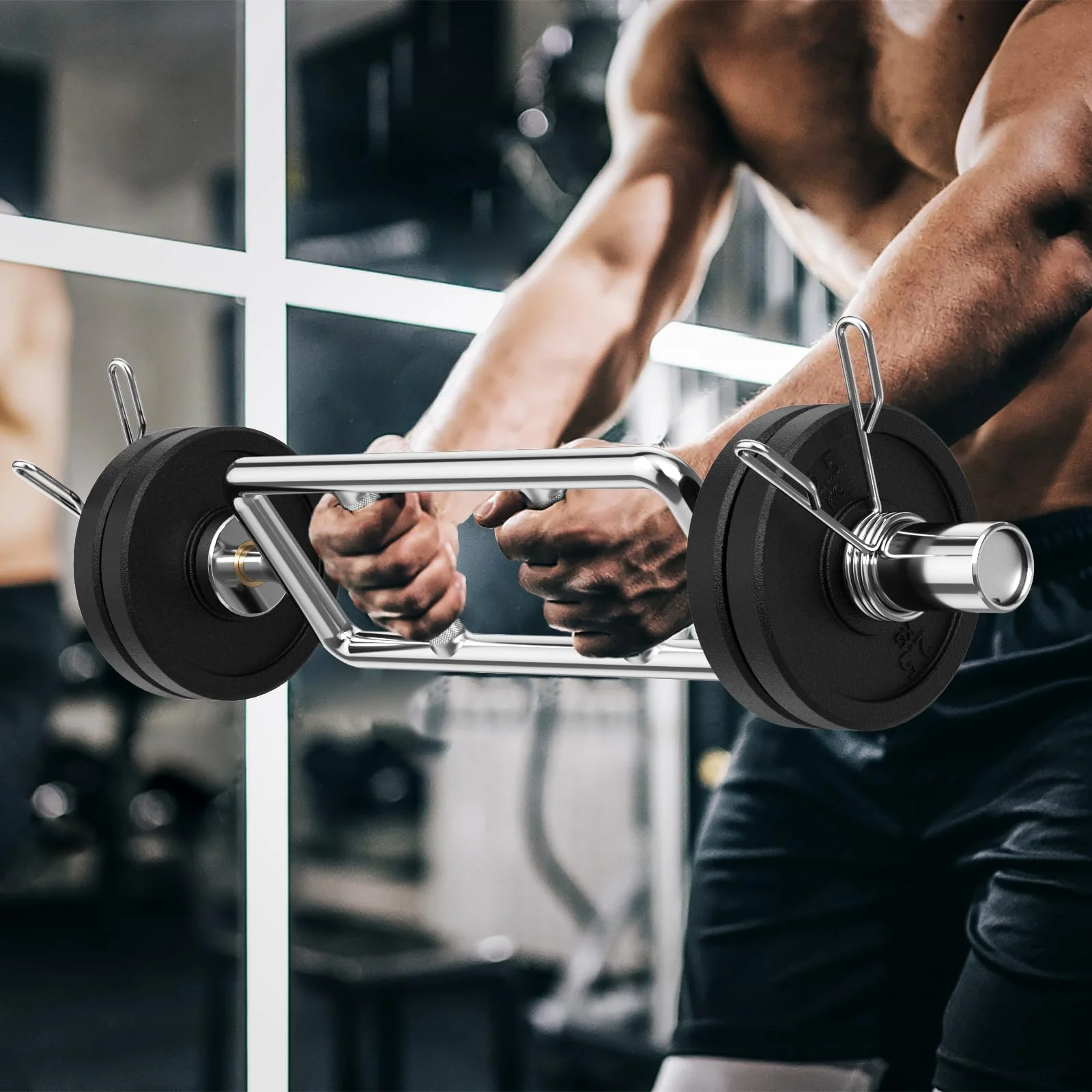 Goplus 34’’ Olympic Triceps Bar - Image 3