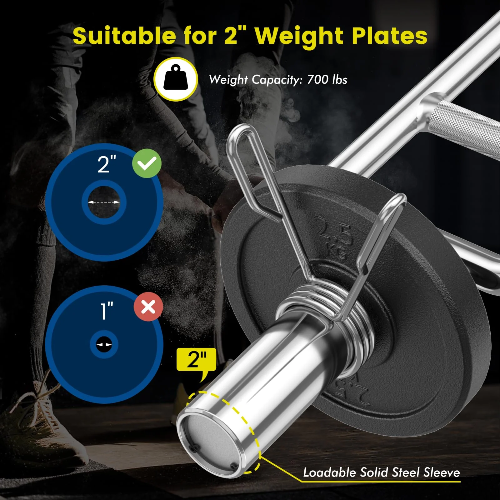 Goplus 34’’ Olympic Triceps Bar - Image 5