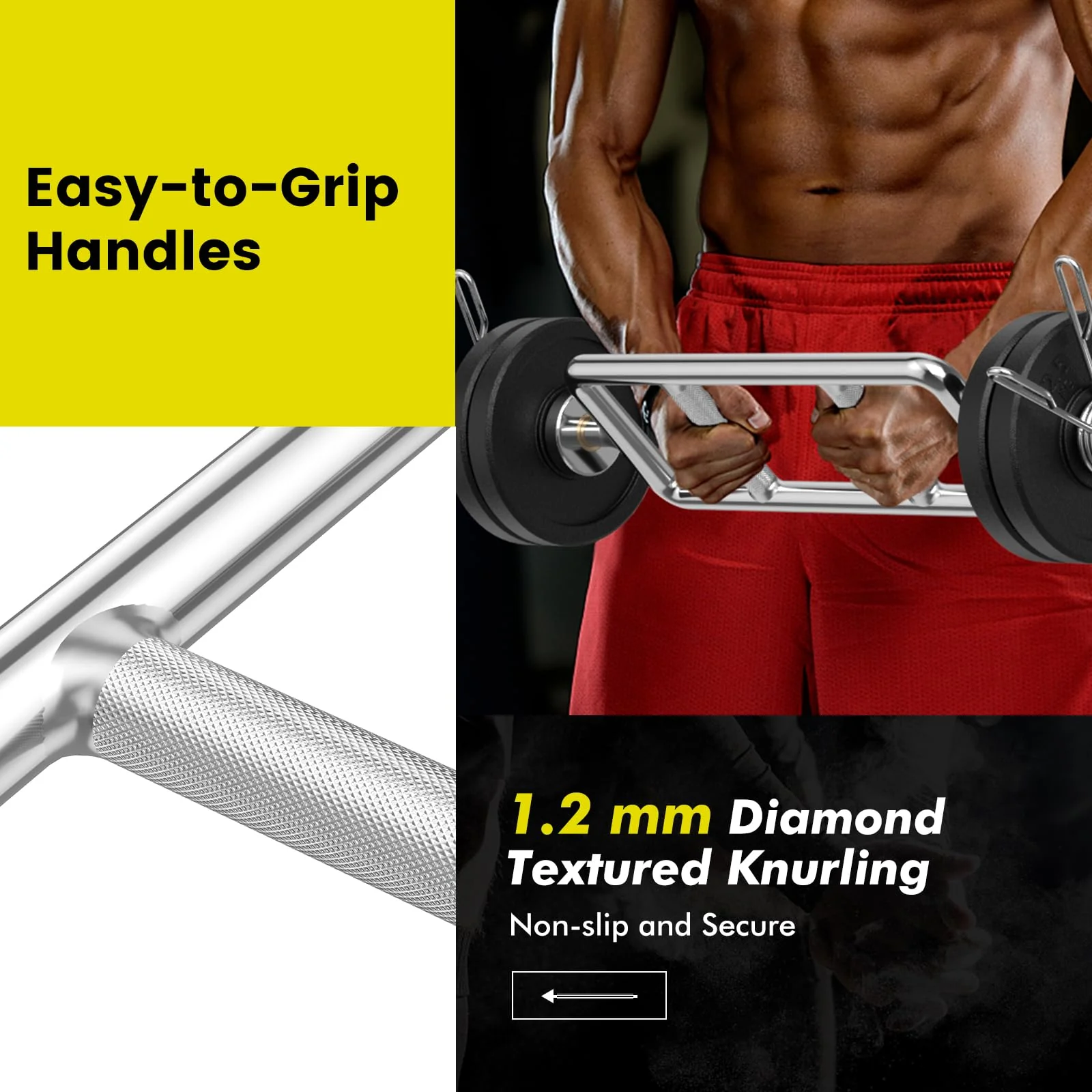 Goplus 34’’ Olympic Triceps Bar - Image 6