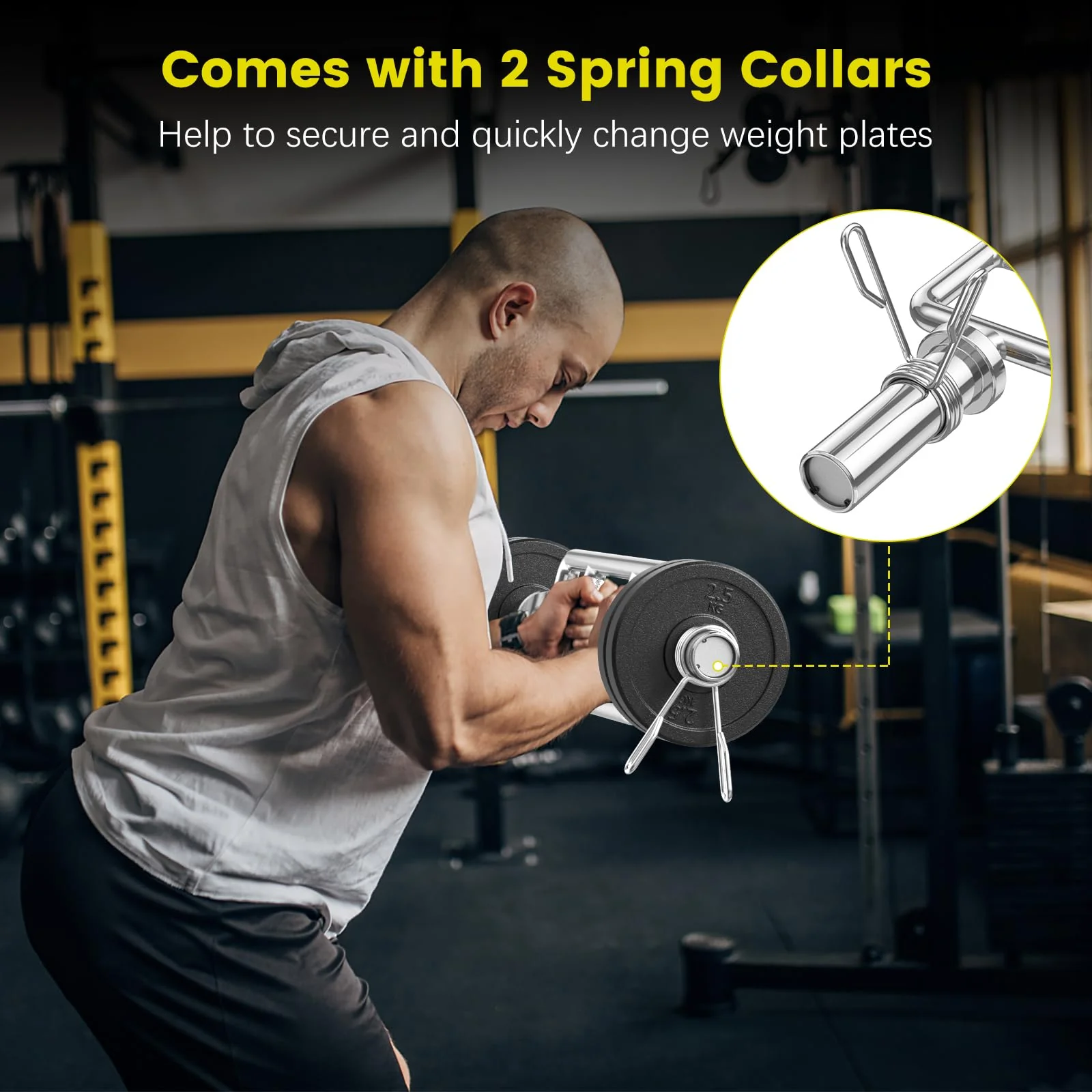 Goplus 34’’ Olympic Triceps Bar - Image 8
