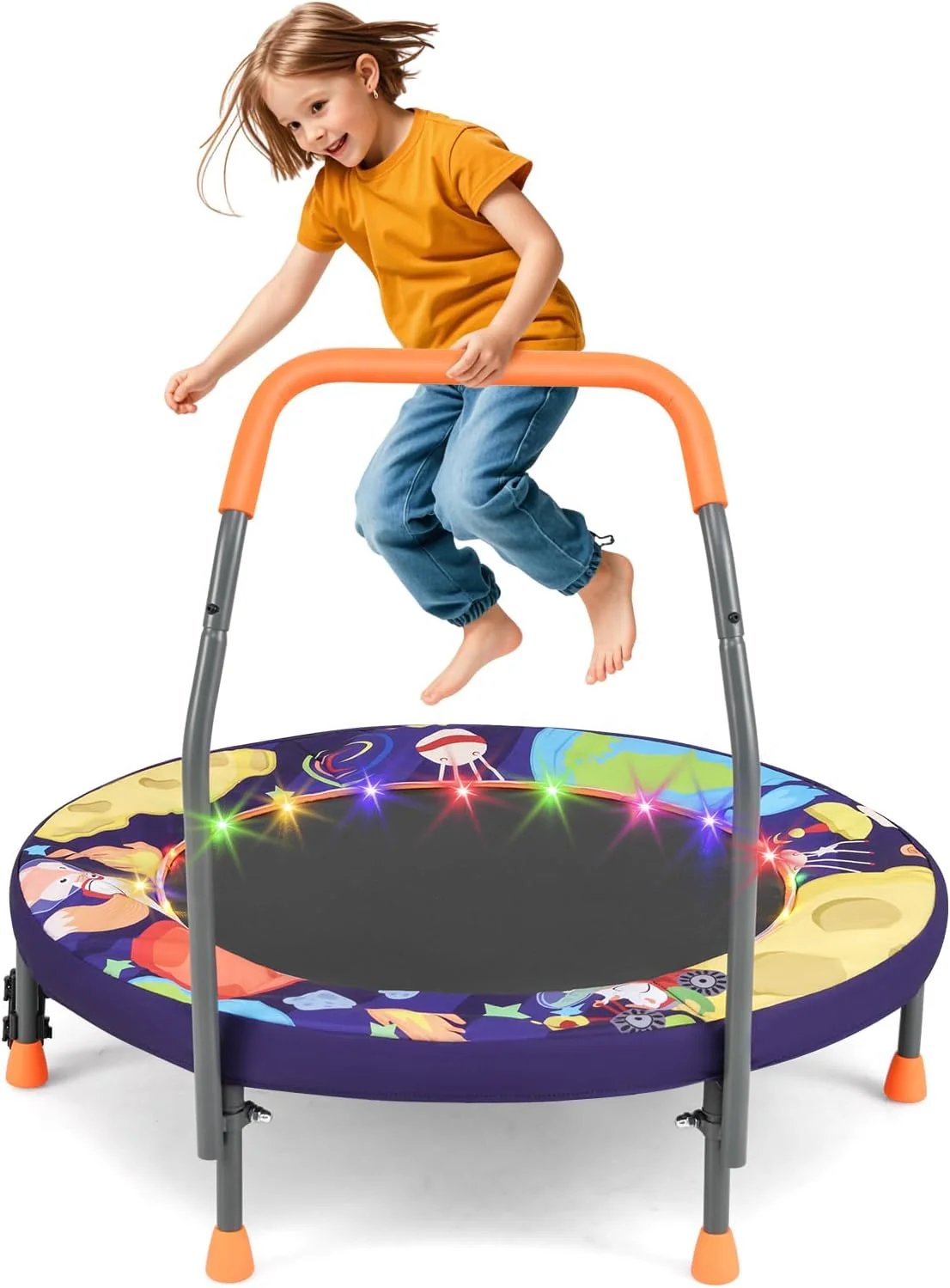 Goplus 36'' Foldable Toddler Trampoline for Kids - Image 10