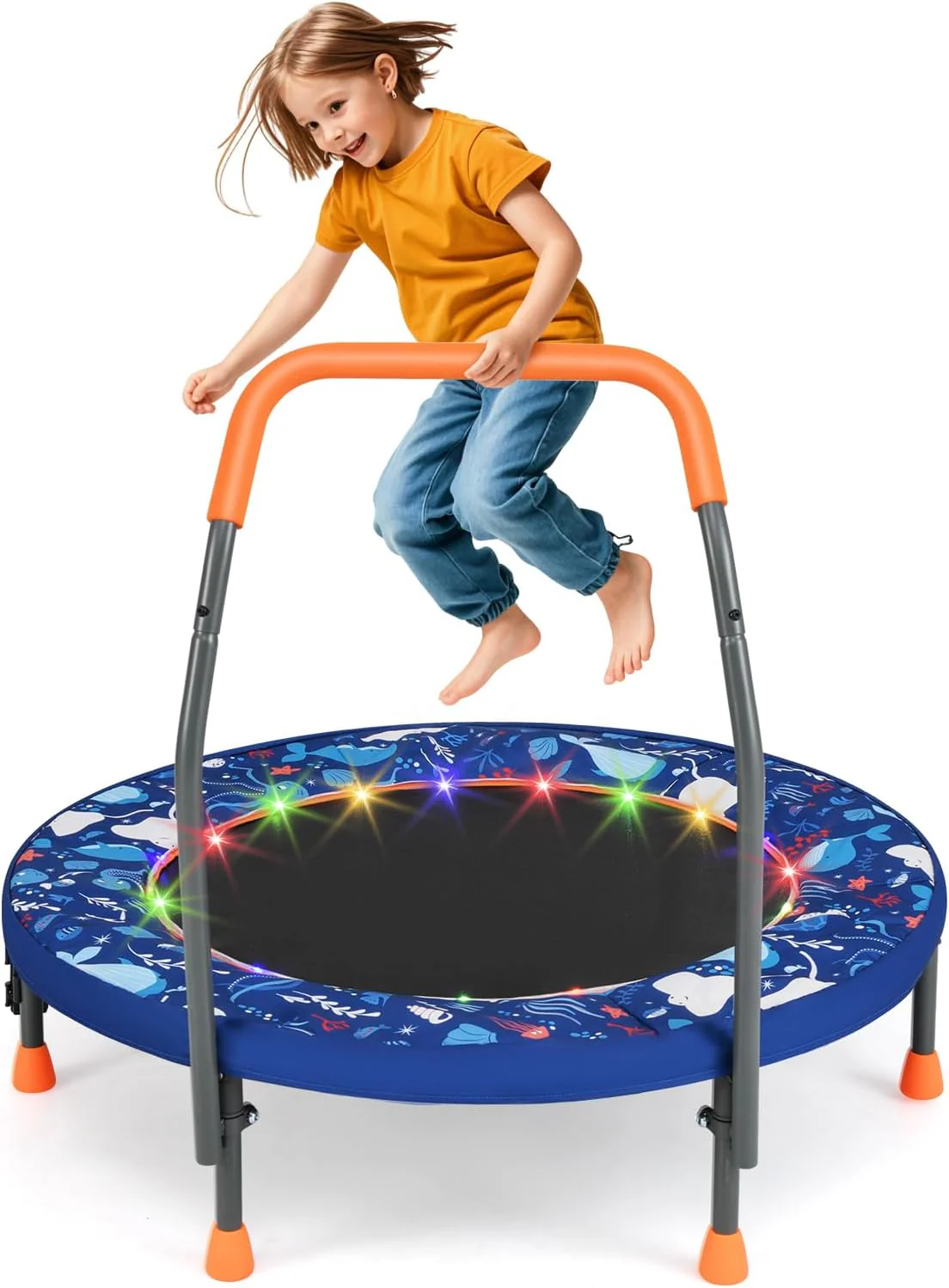 Goplus 36'' Foldable Toddler Trampoline for Kids - Image 11