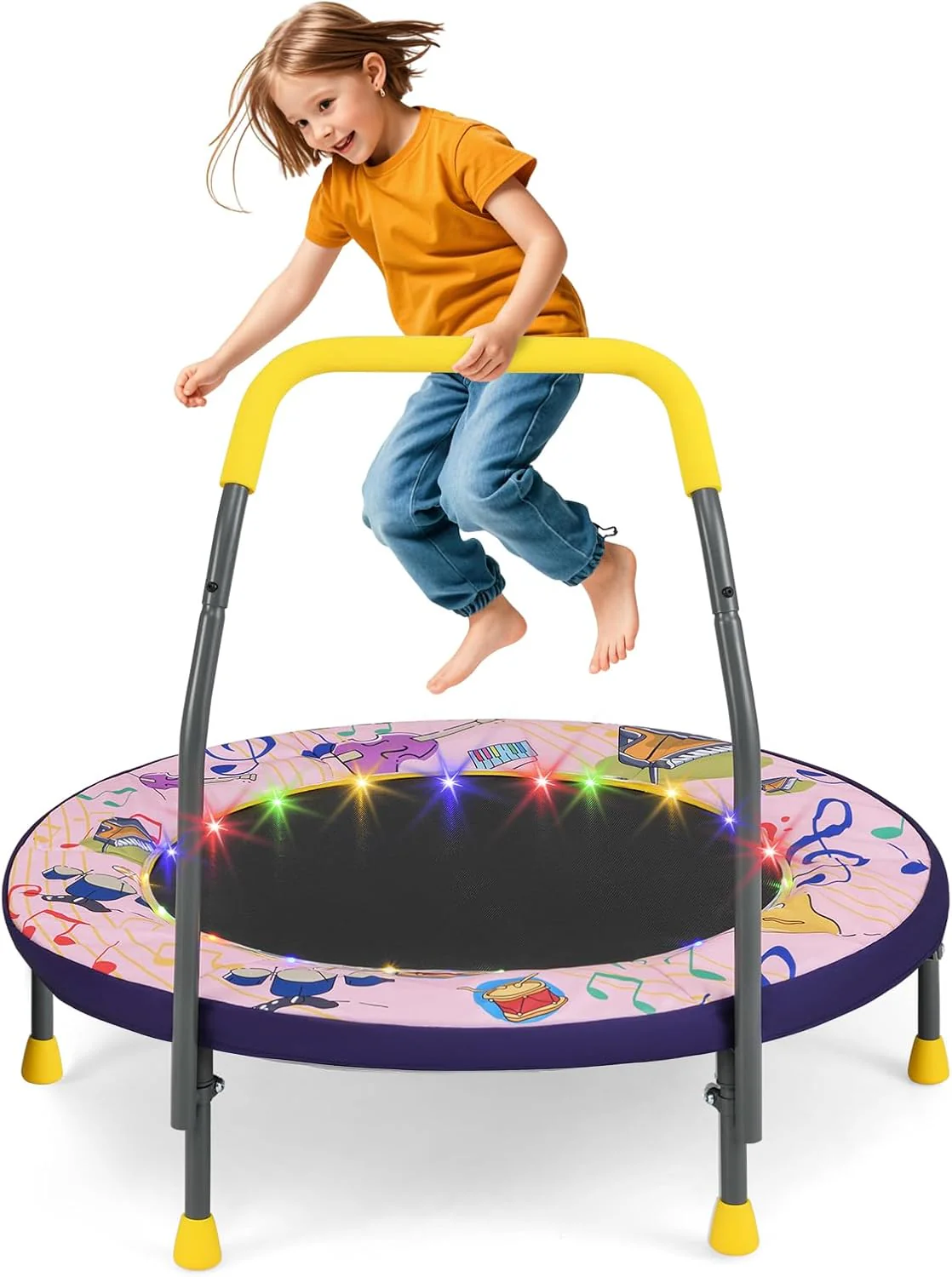 Goplus 36'' Foldable Toddler Trampoline for Kids - Image 12