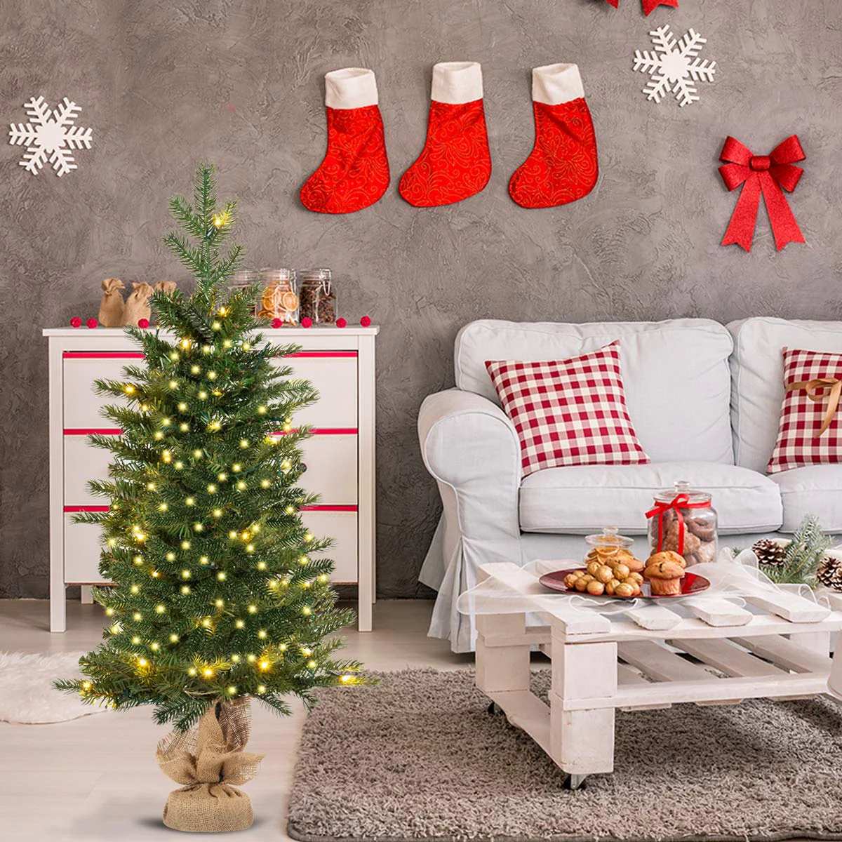 Goplus 3ft Prelit Christmas Tree - Image 2